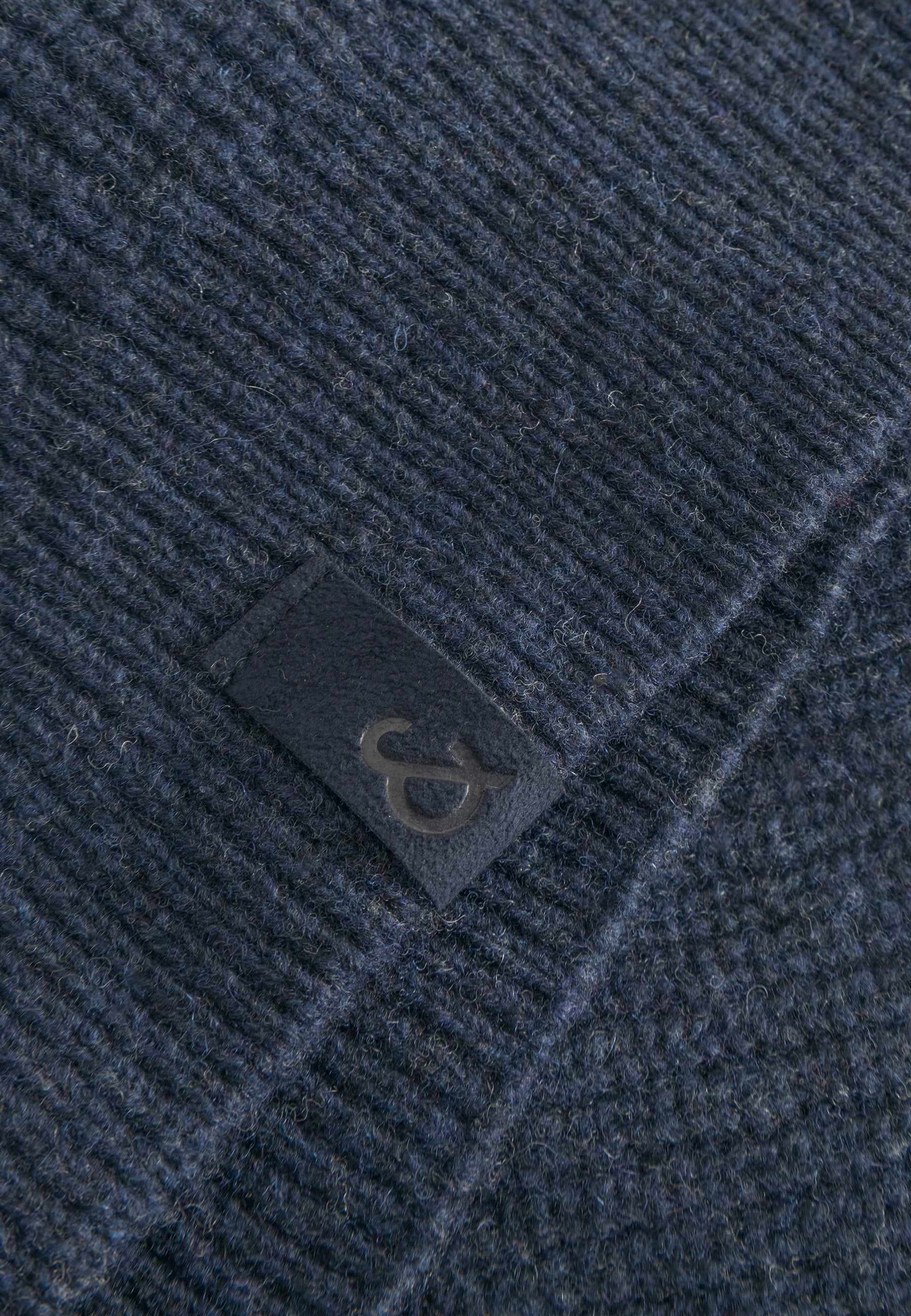 Half-zip lambswool in navy sweater Colours and Sons
