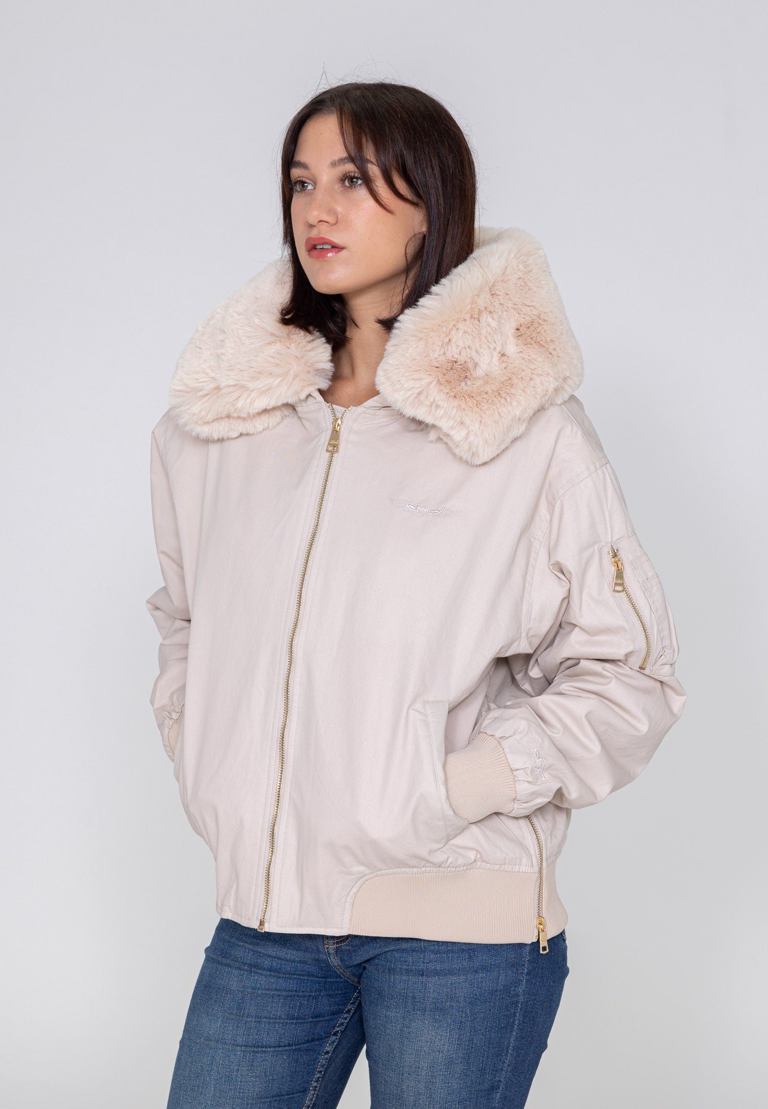 Ada W bomber jacket in Cream Jackets Bombers Original