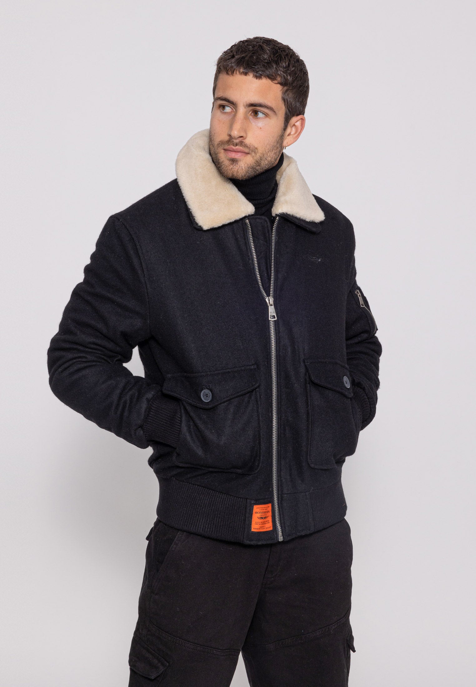 Aviator M Bomber Jacket in Black Jackets Bombers Original