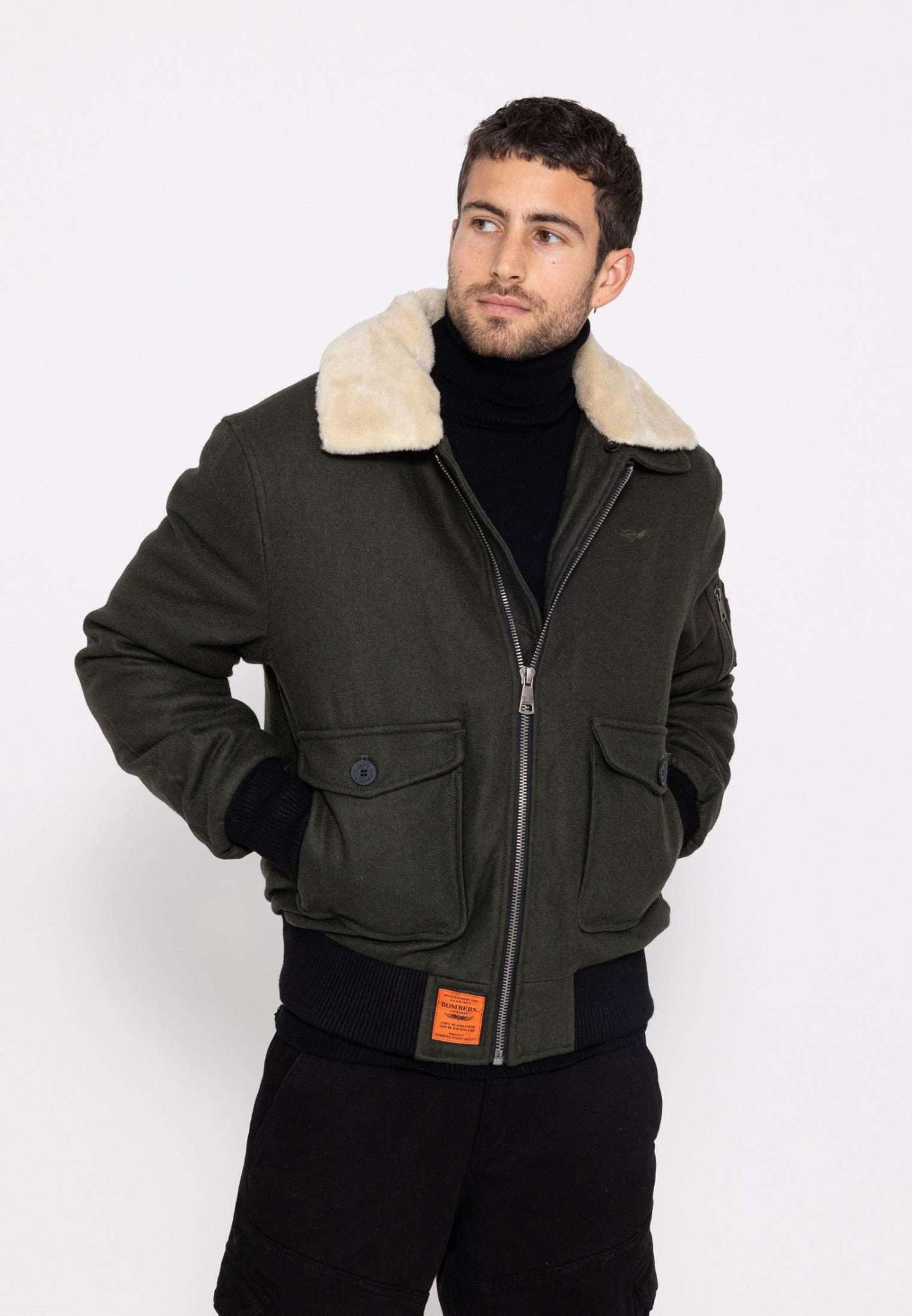 Aviator M Bomber Jacket in Persimmon Jackets Bombers Original