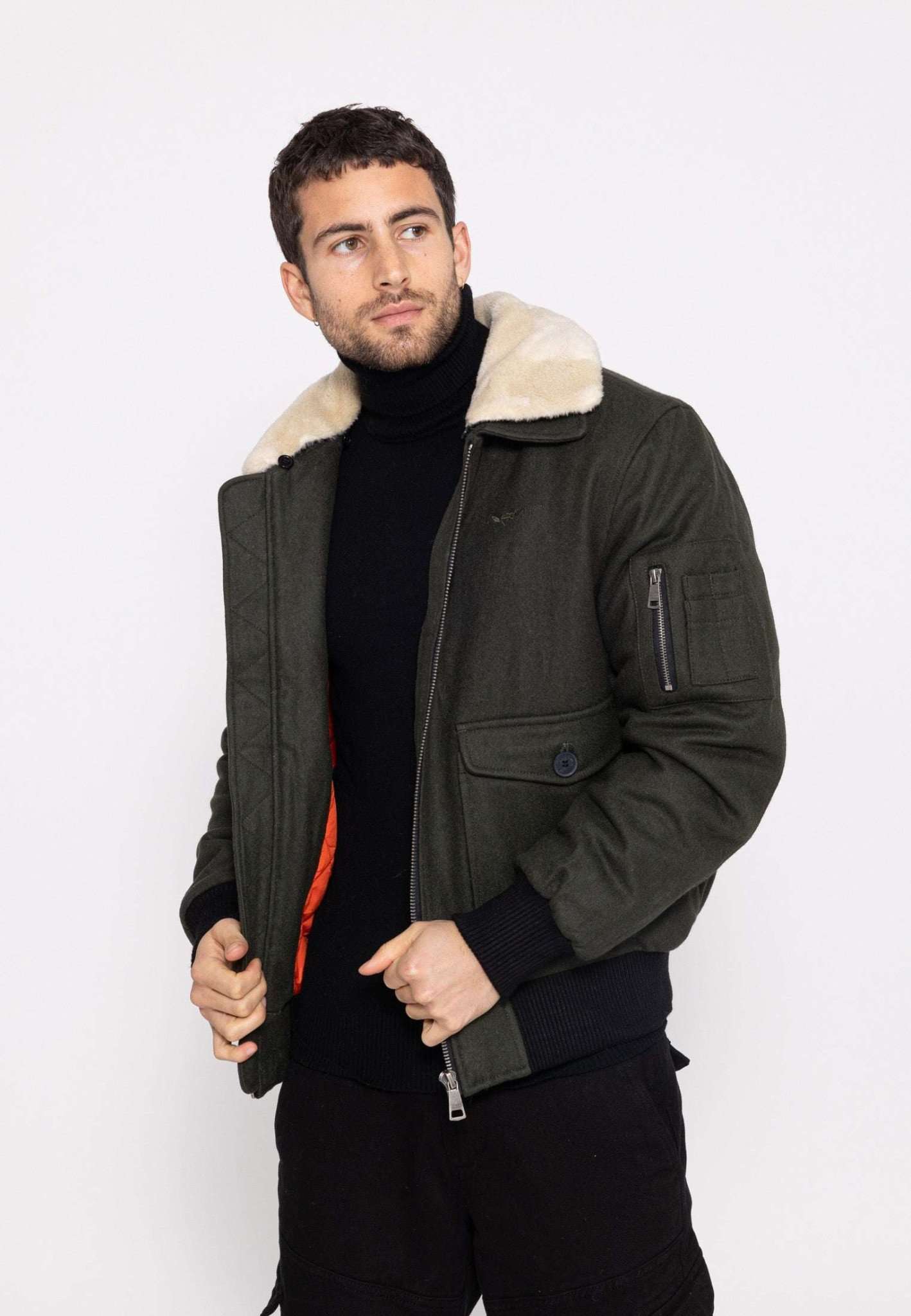 Aviator M Bomber Jacket in Persimmon Jackets Bombers Original