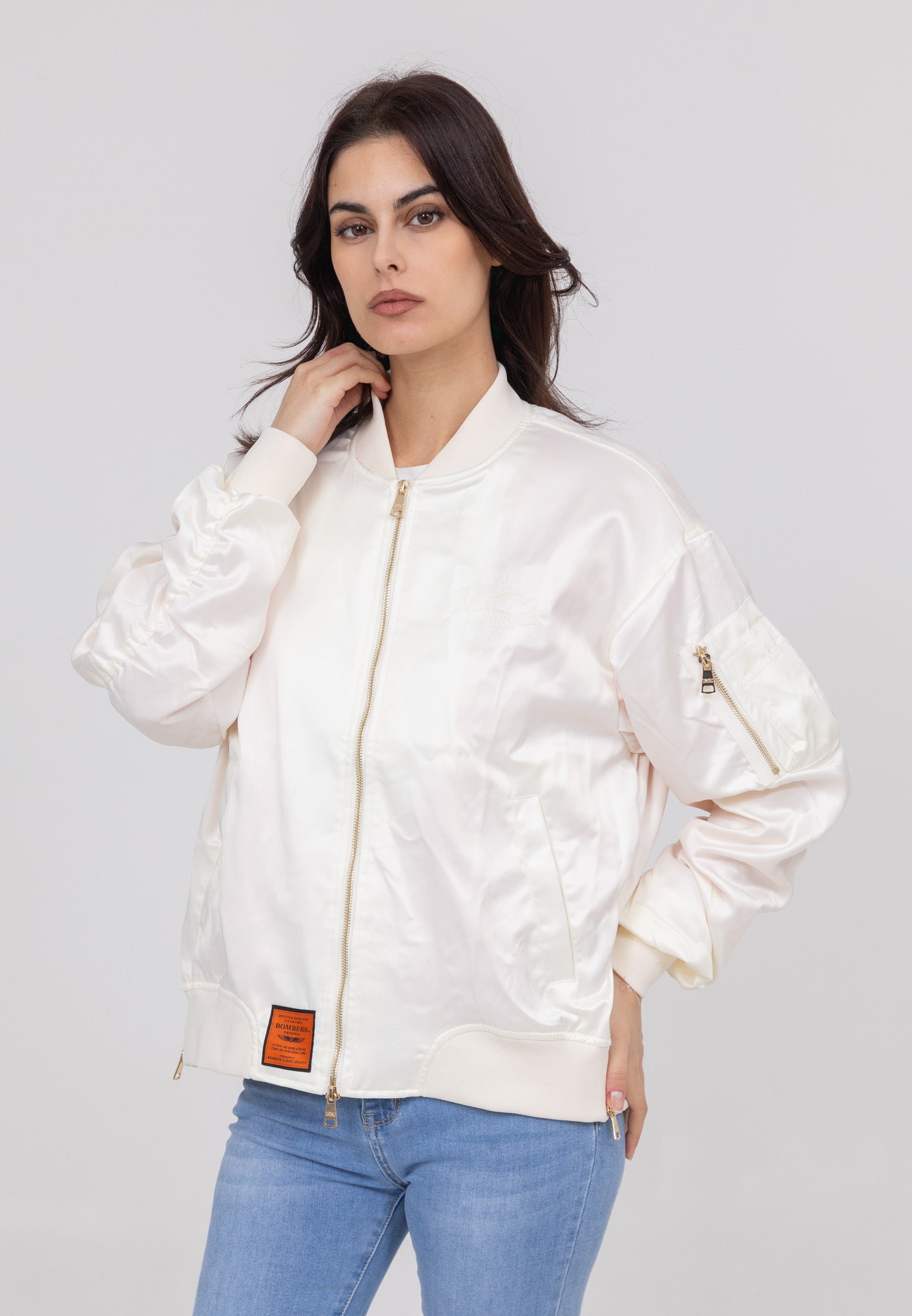 Ballerina W Bomber Jacket in Cream Jackets Bombers Original