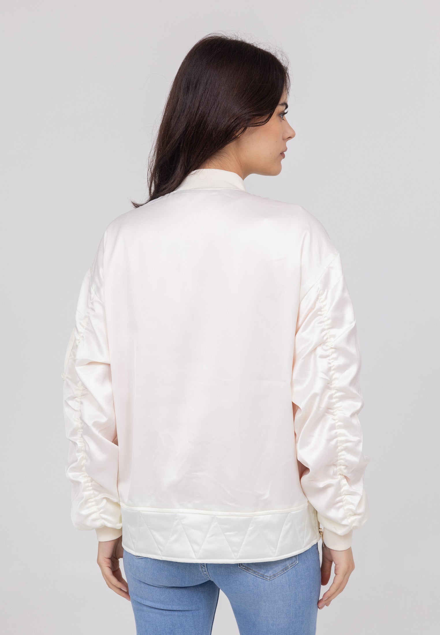 Ballerina W Bomber Jacket in Cream Jackets Bombers Original