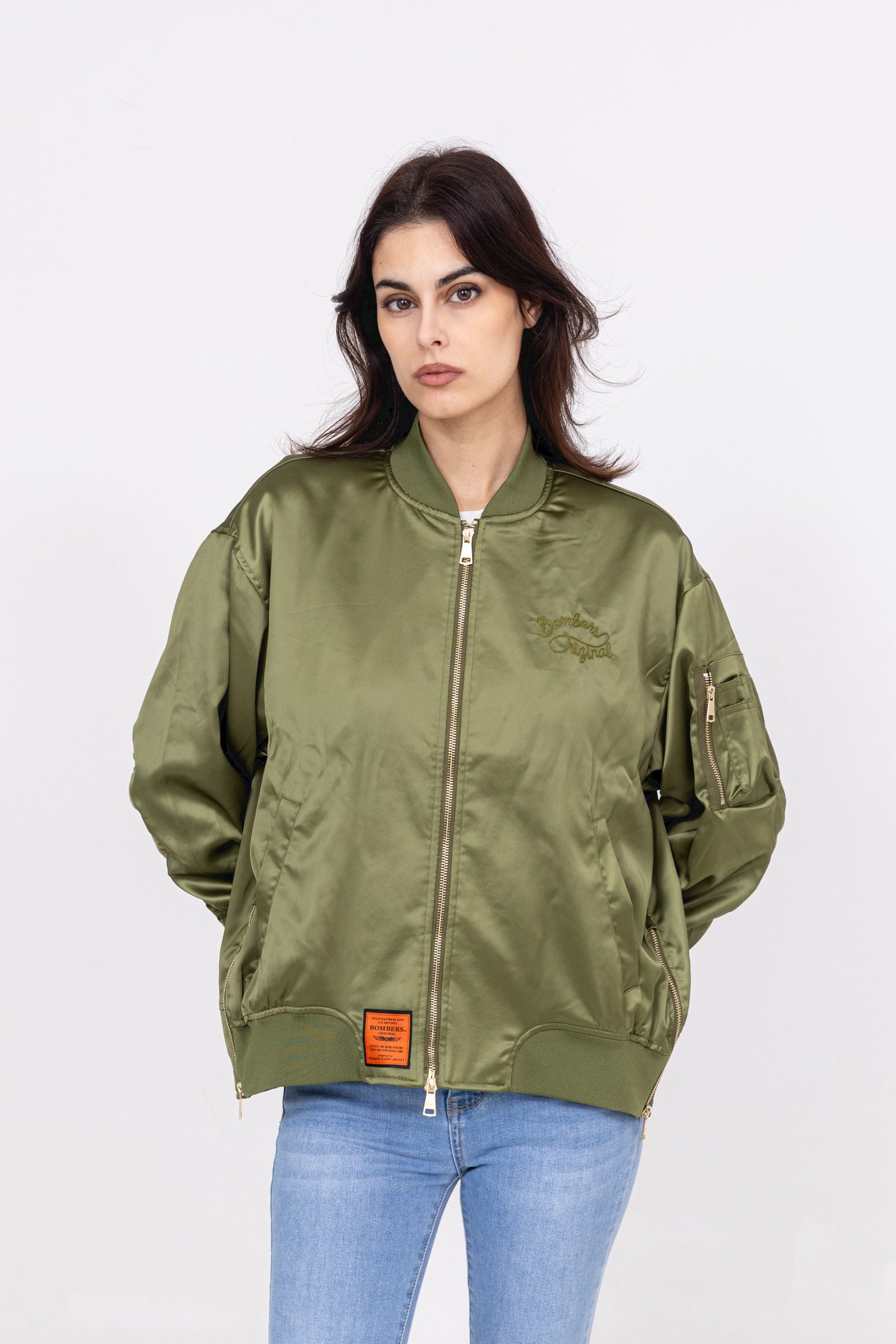 Ballerina W Bomber Jacket in Persimmon Jackets Bombers Original