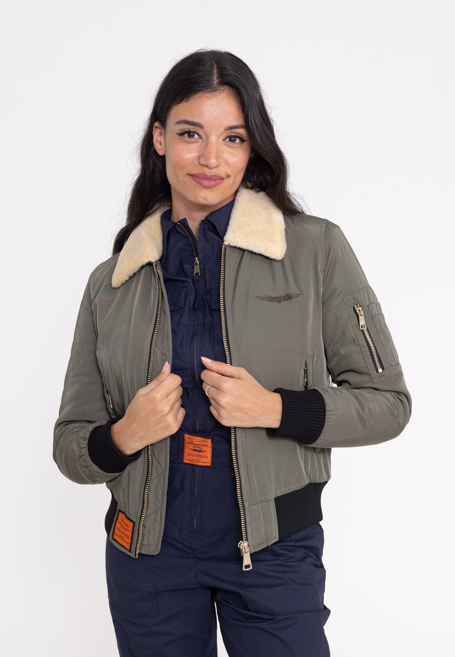 Barcelone W bomber jacket in kaki Jackets Bombers Original