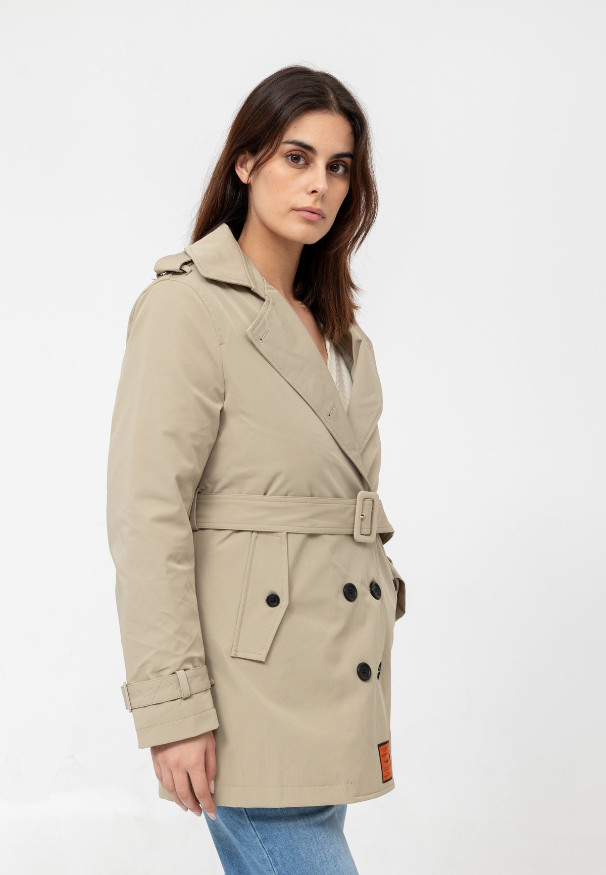 Birdy W trench coat in beige Jackets Bombers Original