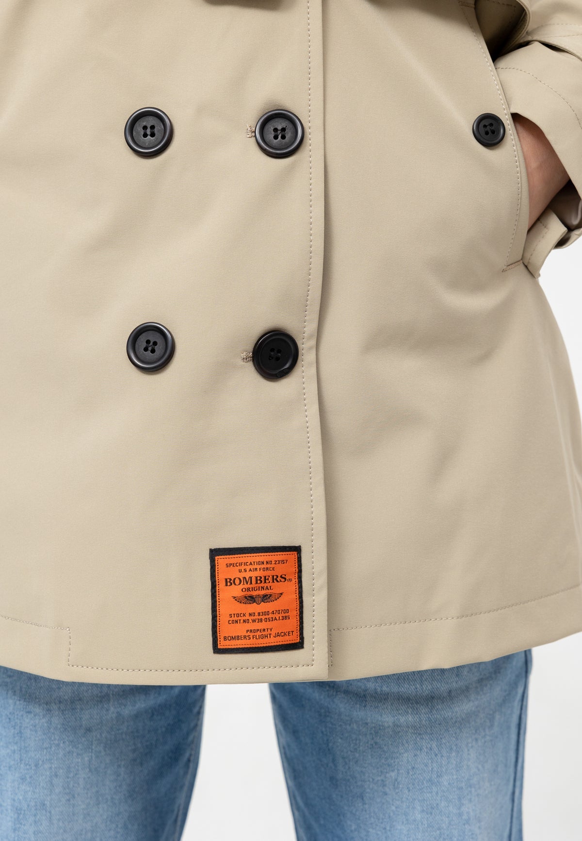 Birdy W trench coat in beige Jackets Bombers Original