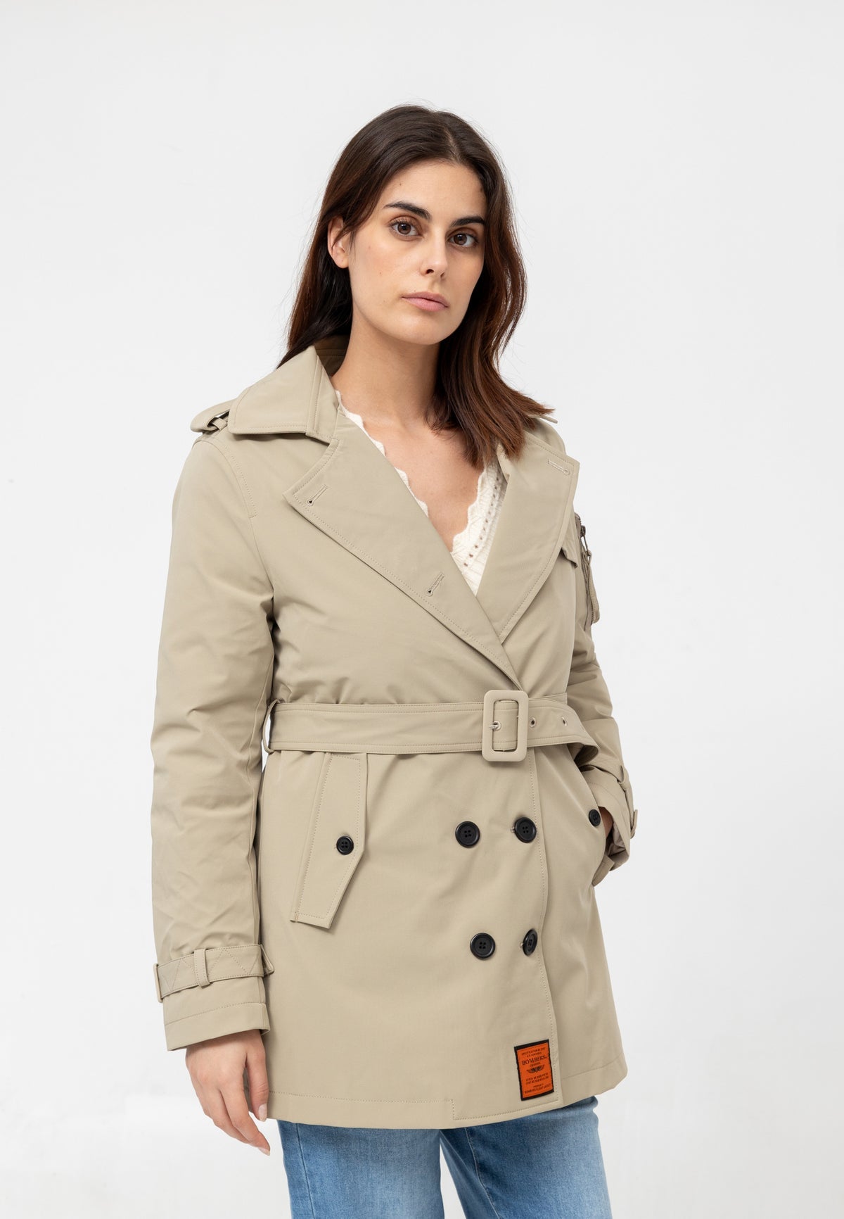 Birdy W trench coat in beige Jackets Bombers Original