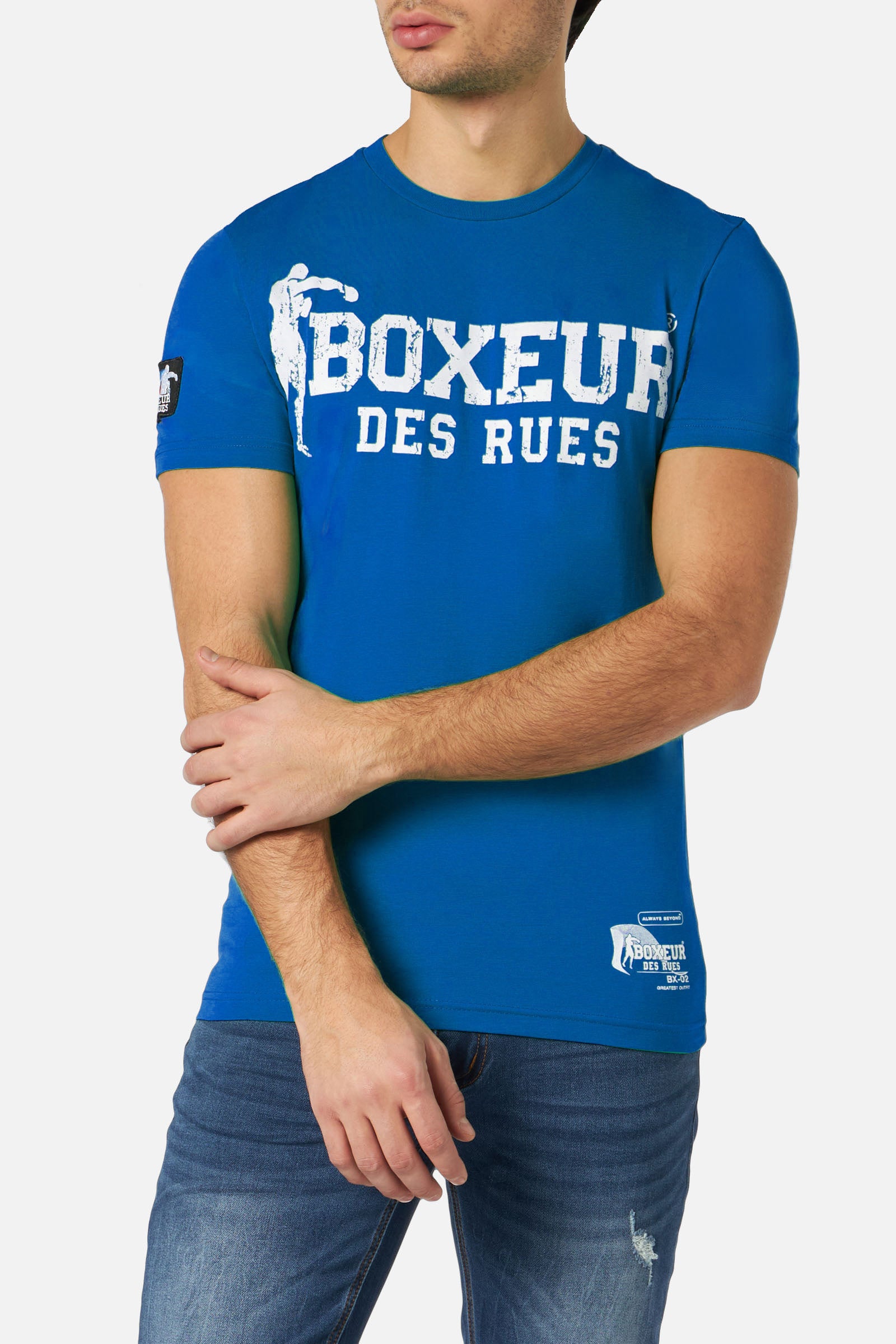 T-shirt Boxeur Street 2 in Cobalt Blue T-Shirts Boxeur des Rues