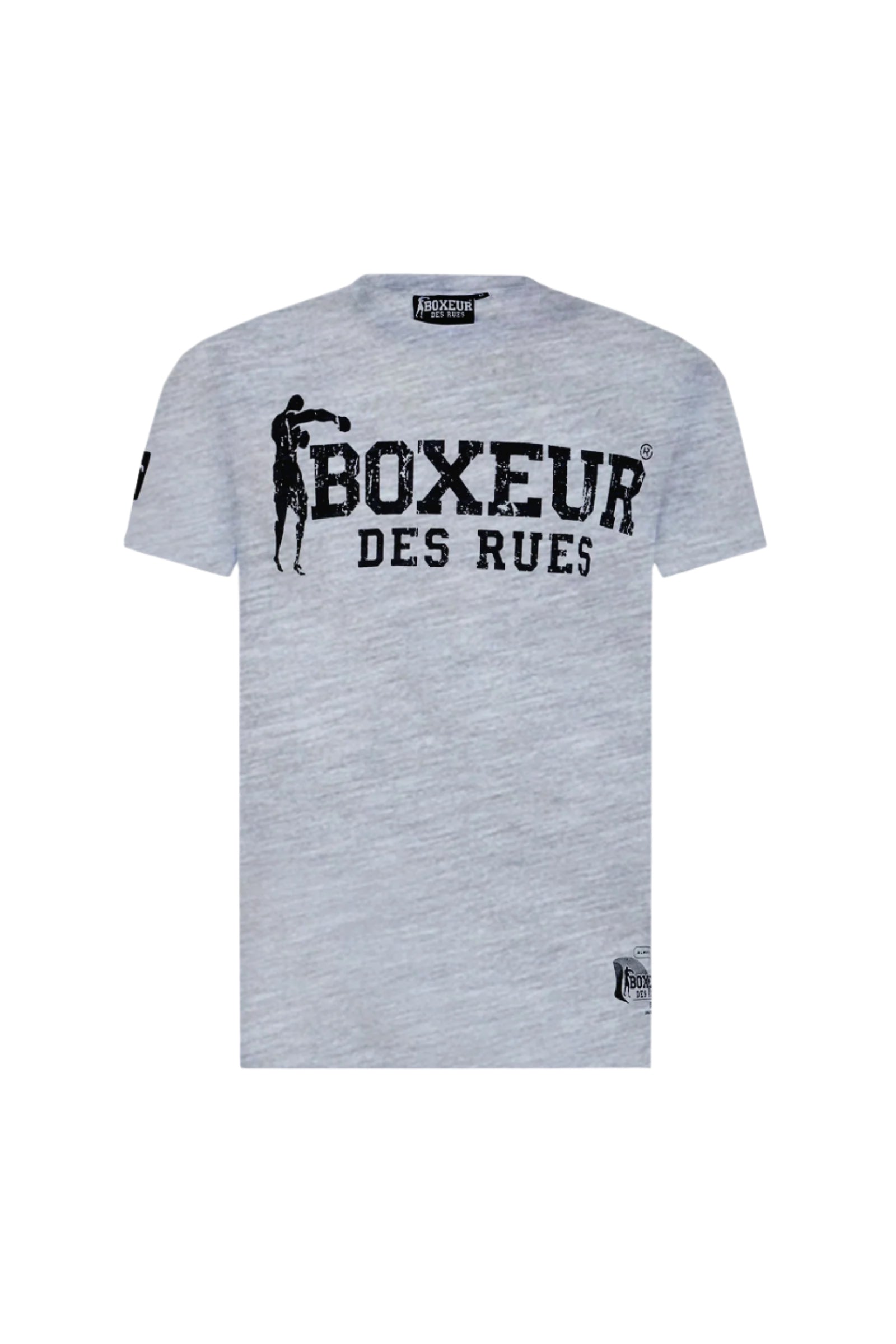 T-shirt Boxeur Street 2 in Grey Mel T-shirts Boxeur des Rues