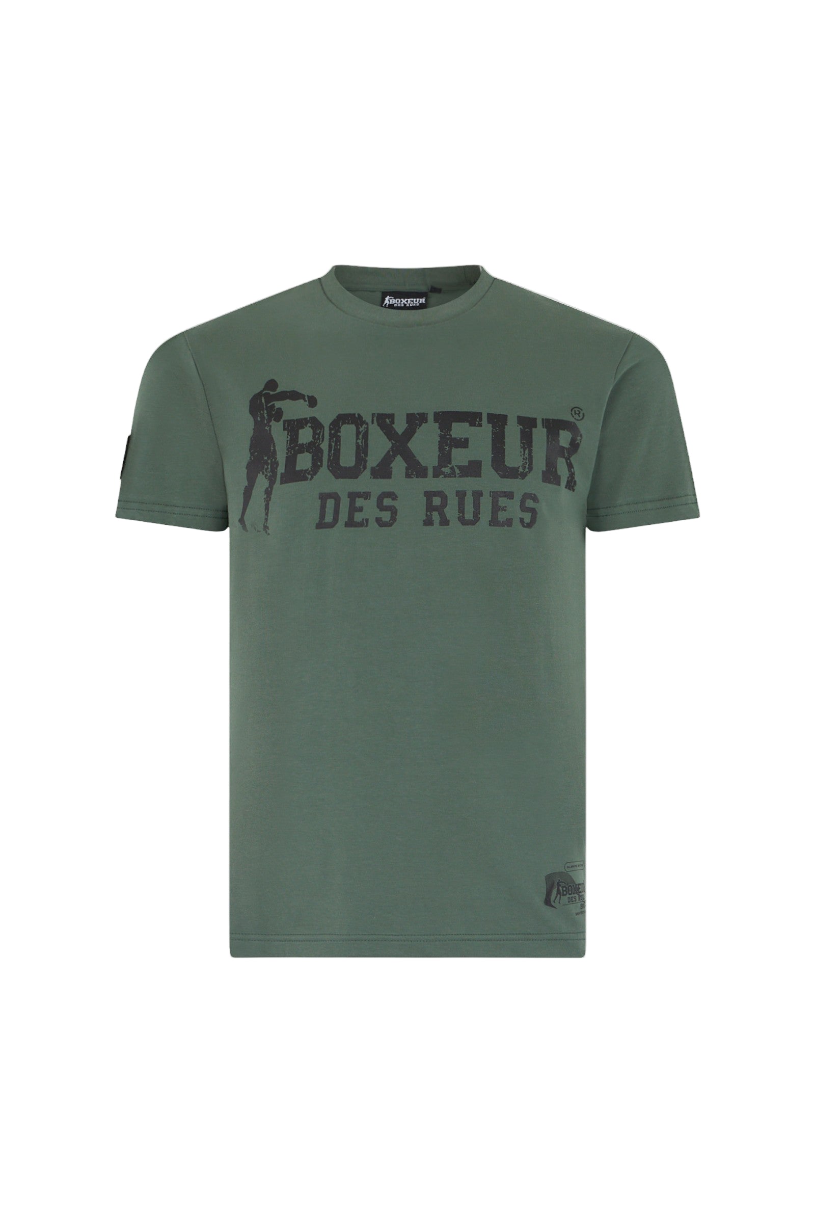 T-shirt Boxeur Street 2 in Sage T-shirts Boxeur des Rues