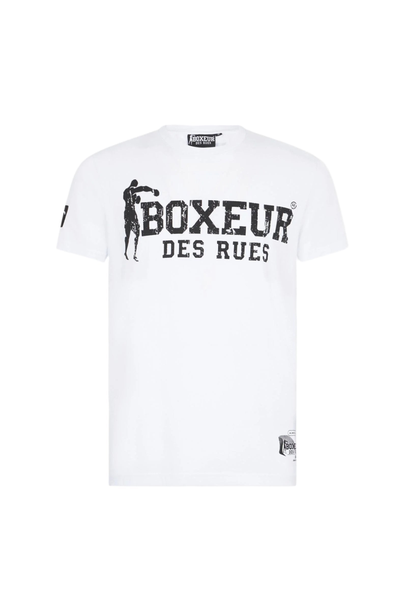 T-shirt Boxeur Street 2 in White-Black T-Shirts Boxeur des Rues