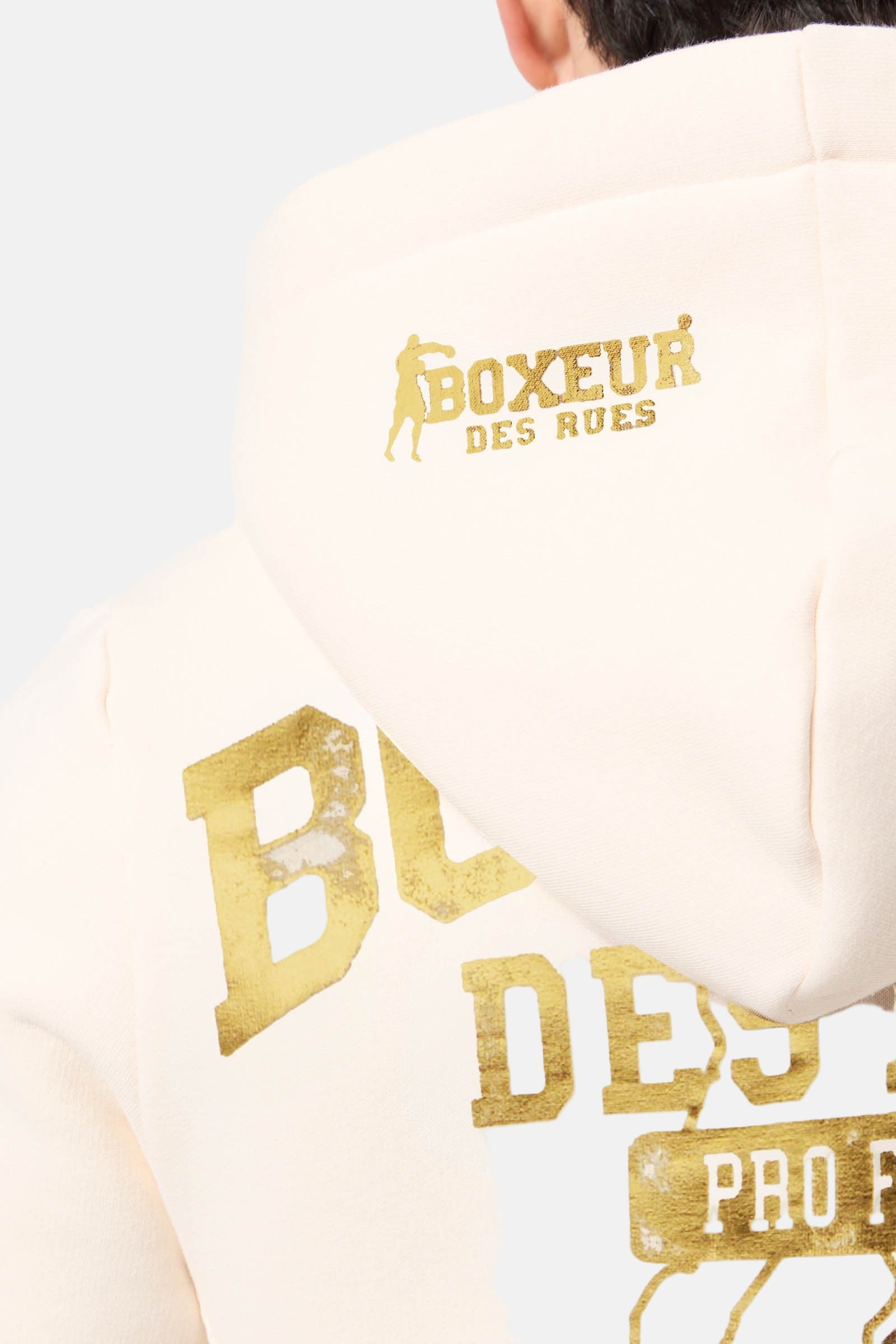 Hooded Full Zip Sweatshirt in Butter Sweat Jackets Boxeur des Rues