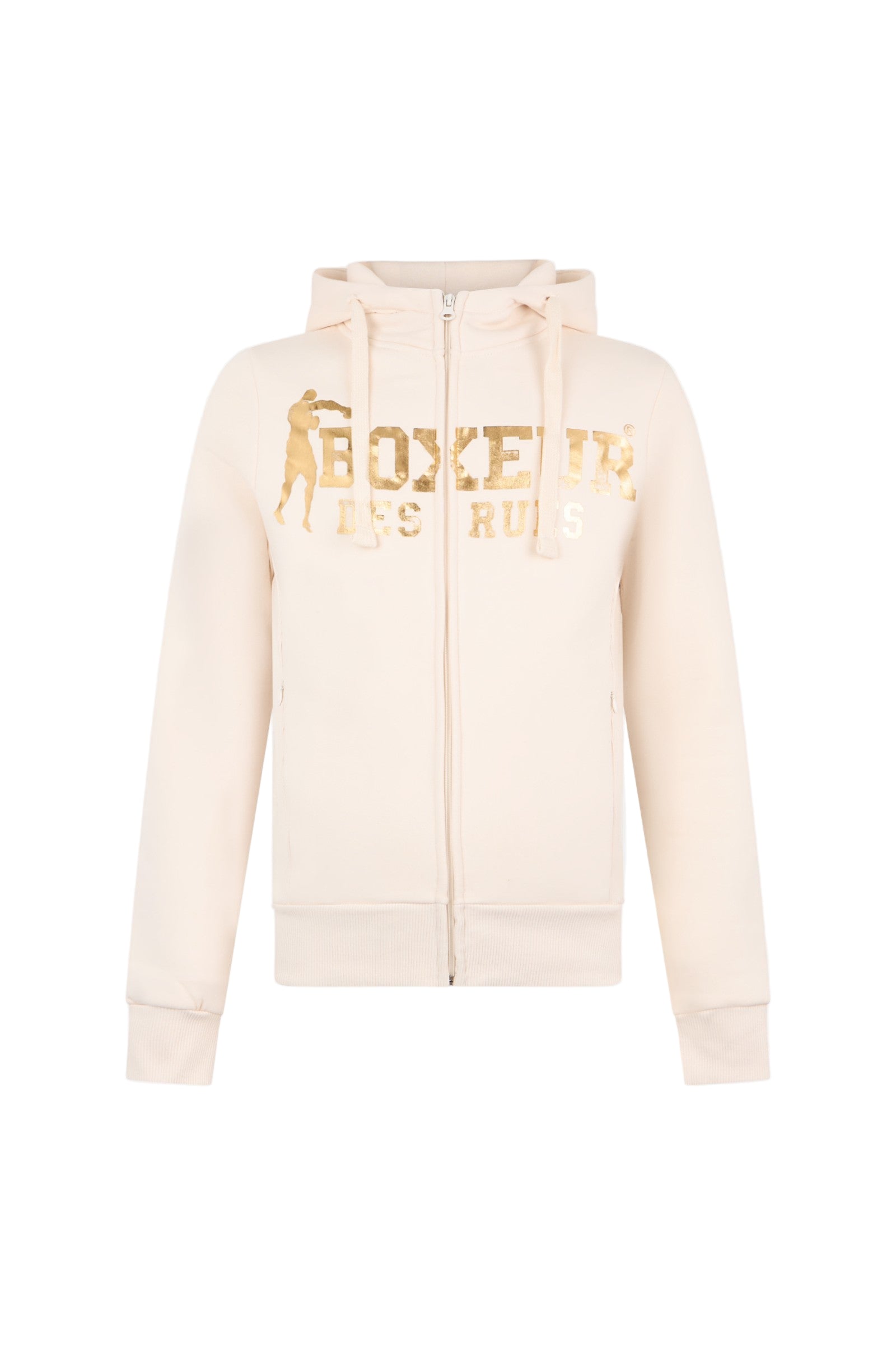 Hooded Full Zip Sweatshirt in Butter Sweat Jackets Boxeur des Rues