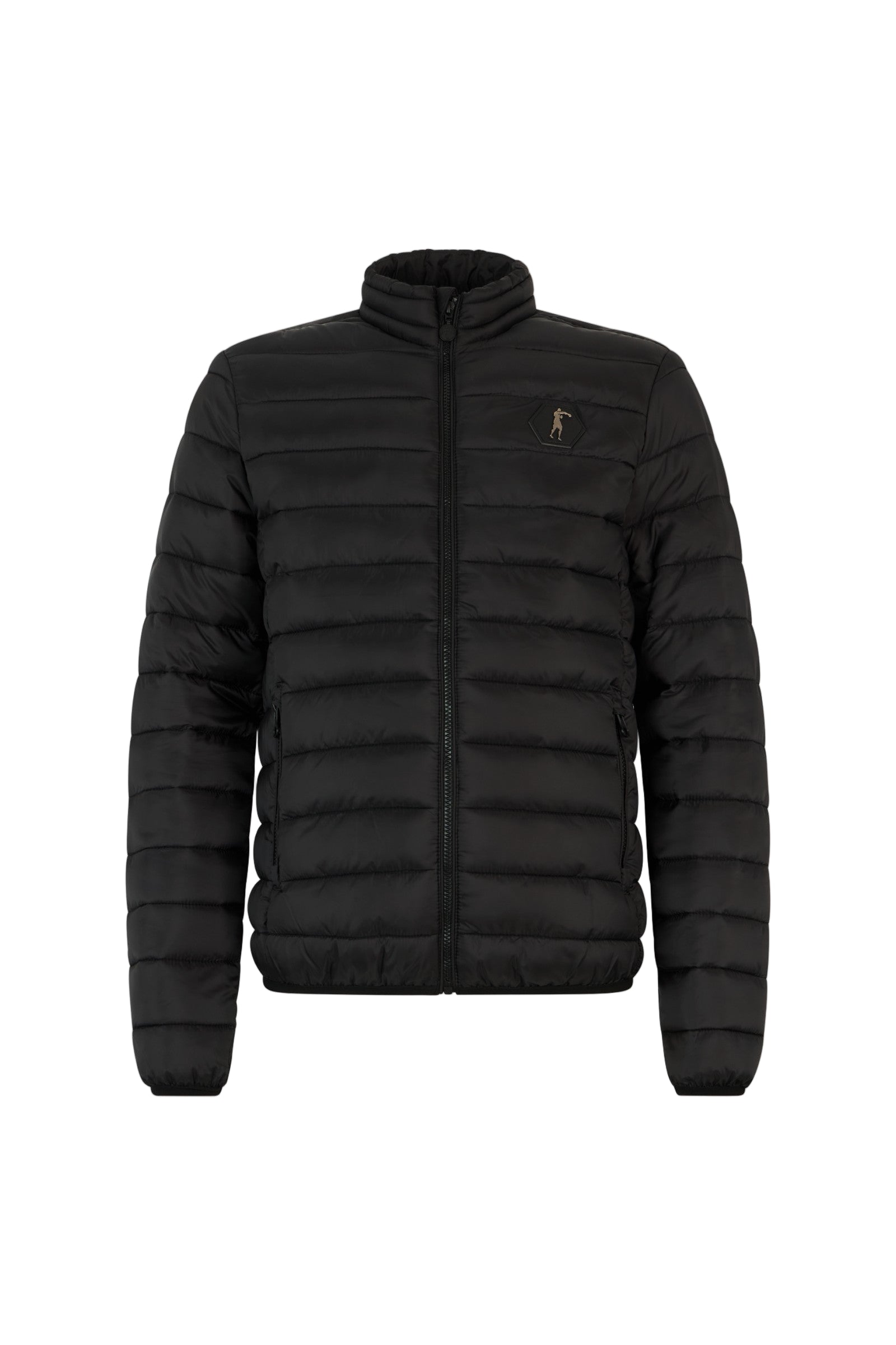 High Neck Padded Jacket in Black Jackets Boxeur des Rues