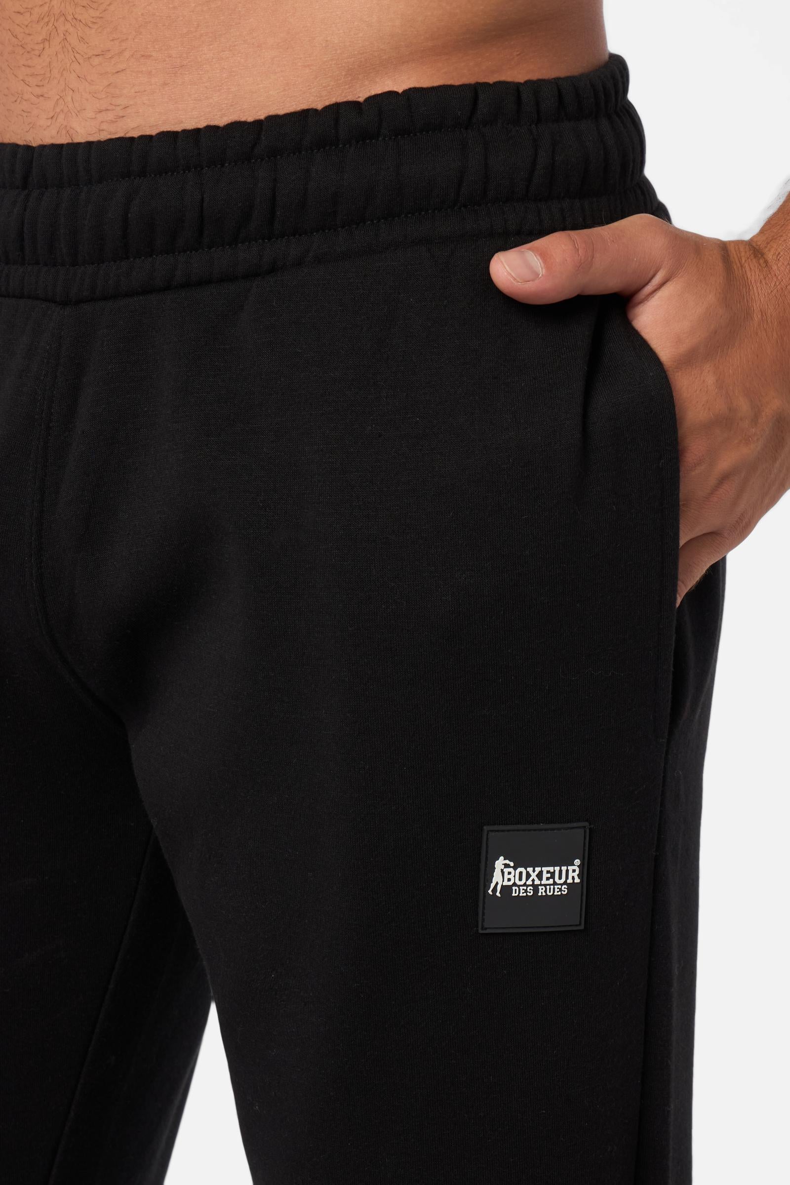Long Pants With Patch in Black Pants Boxeur des Rues