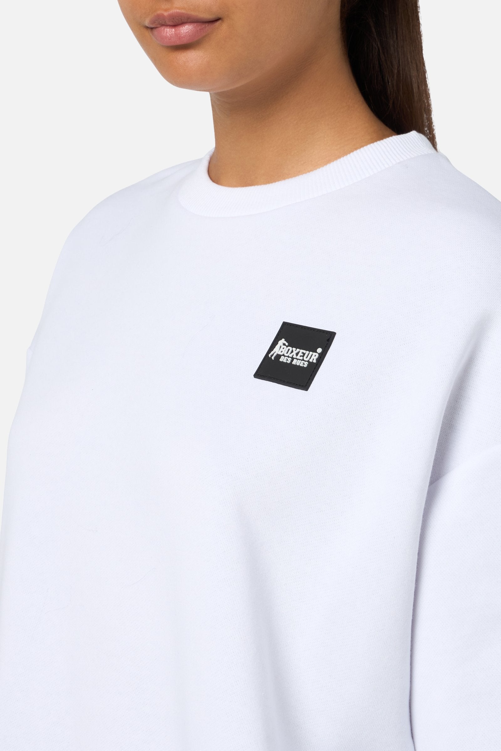 Crew Neck Sweatshirt in White Sweatshirts Boxeur des Rues