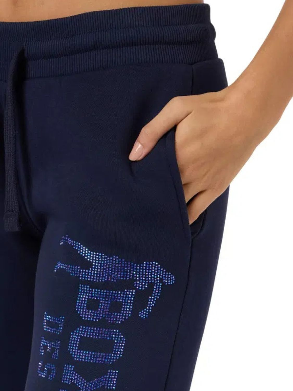 Rhinestone Regular Jogger in Midnight Pants Boxeur des Rues