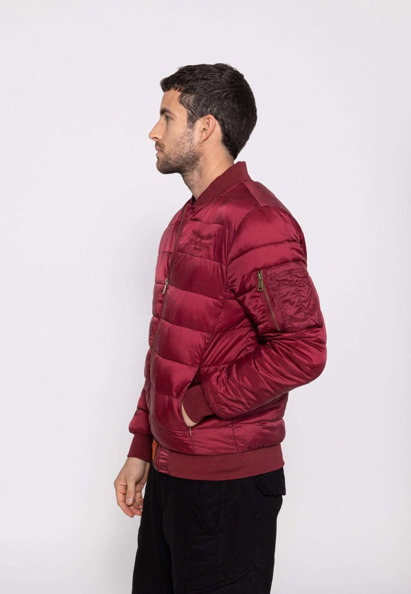 Dallas M down jacket in Burgundy Jackets Bombers Original