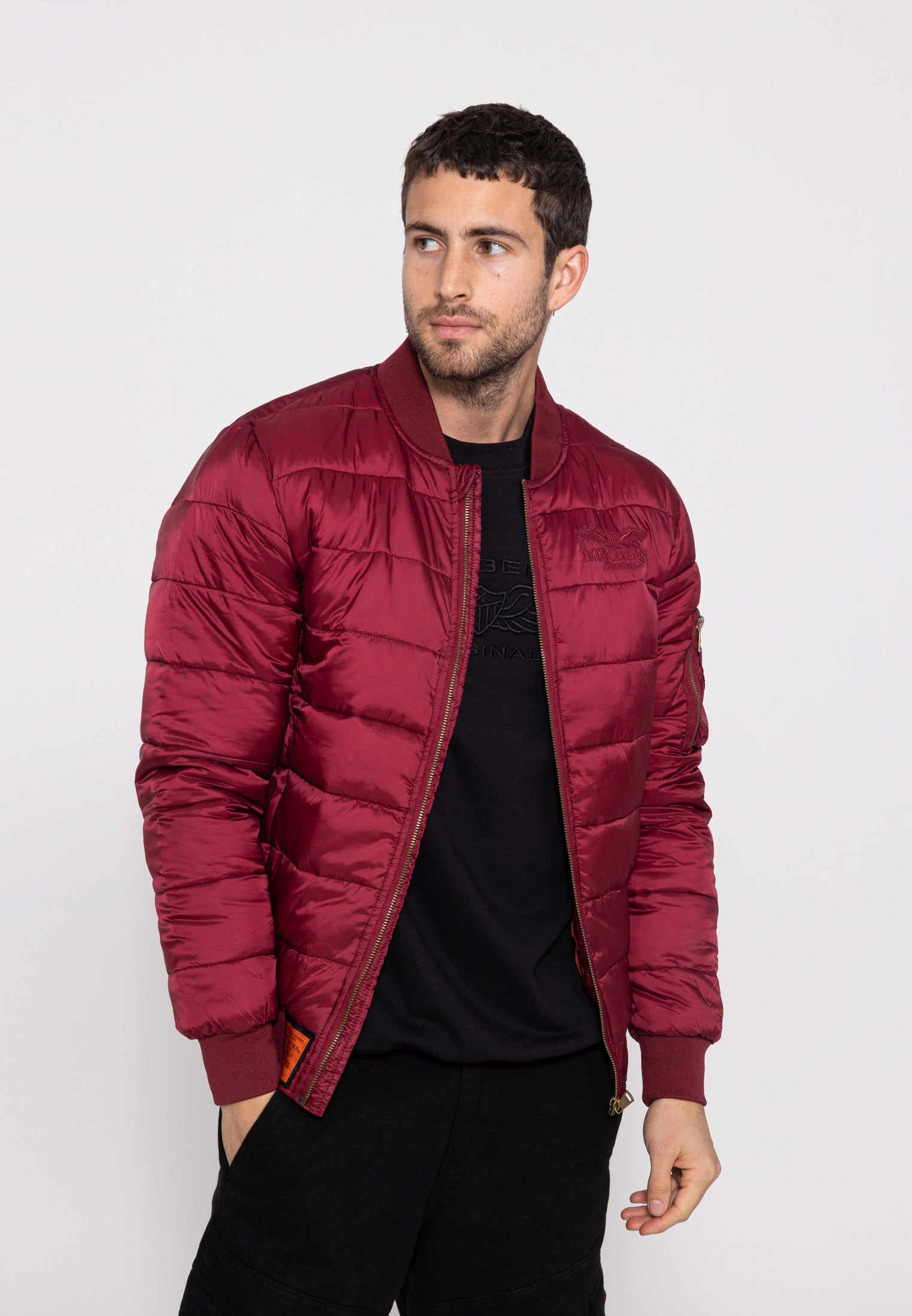 Dallas M down jacket in Burgundy Jackets Bombers Original