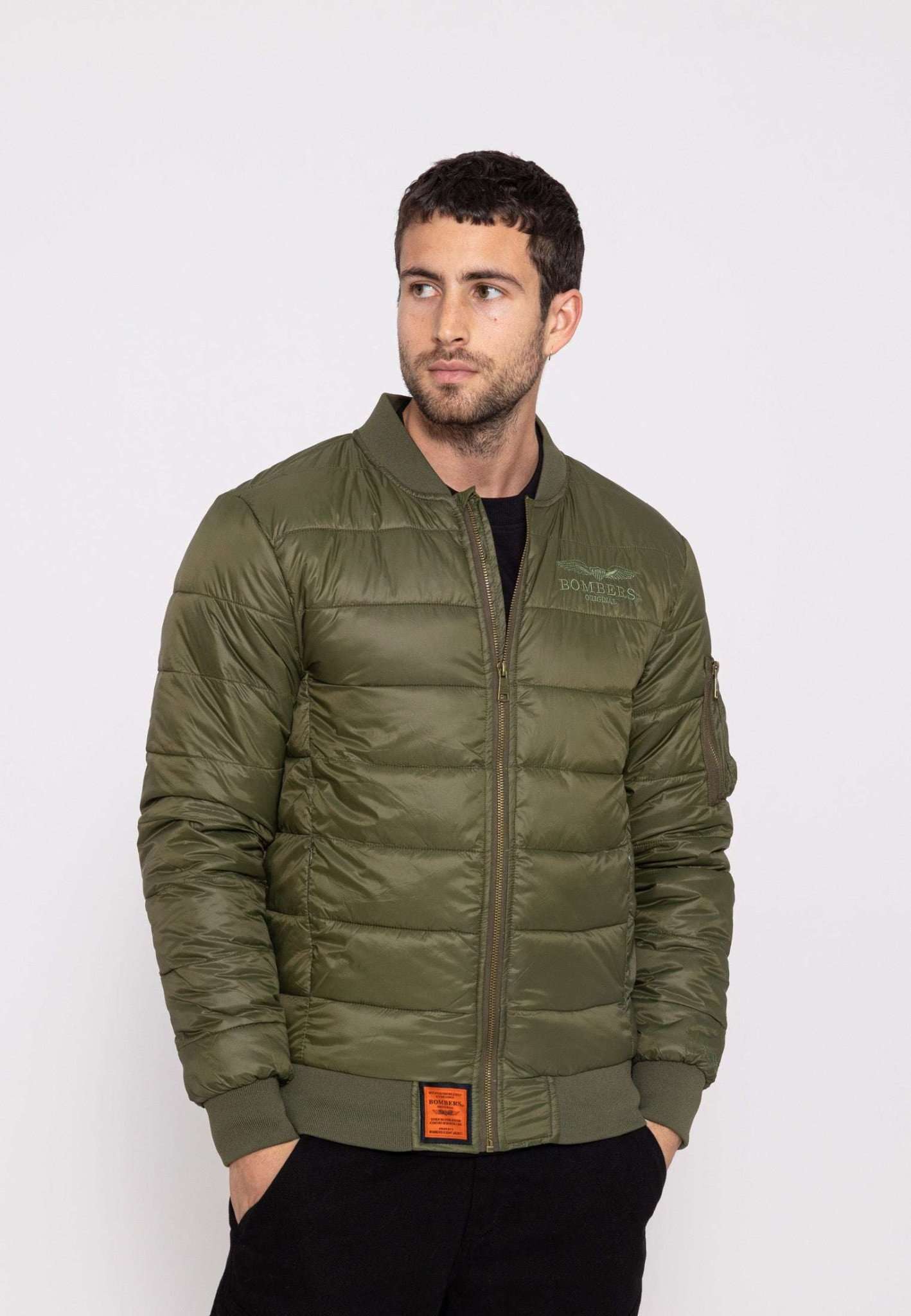 Dallas M down jacket in kaki Jackets Bombers Original