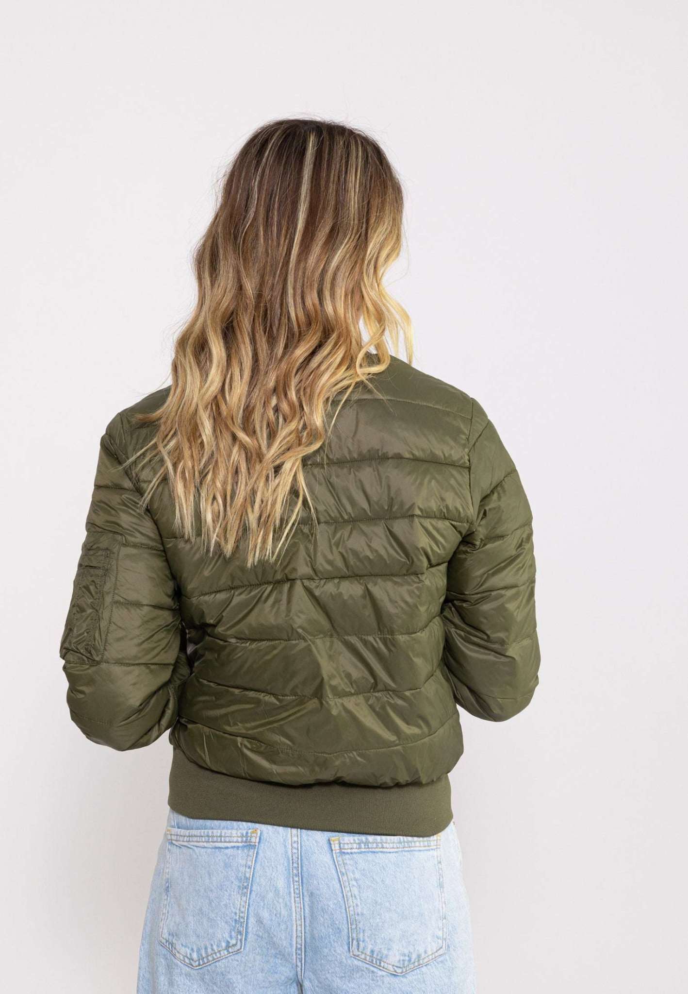 Dallas W down jacket in kaki Jackets Bombers Original