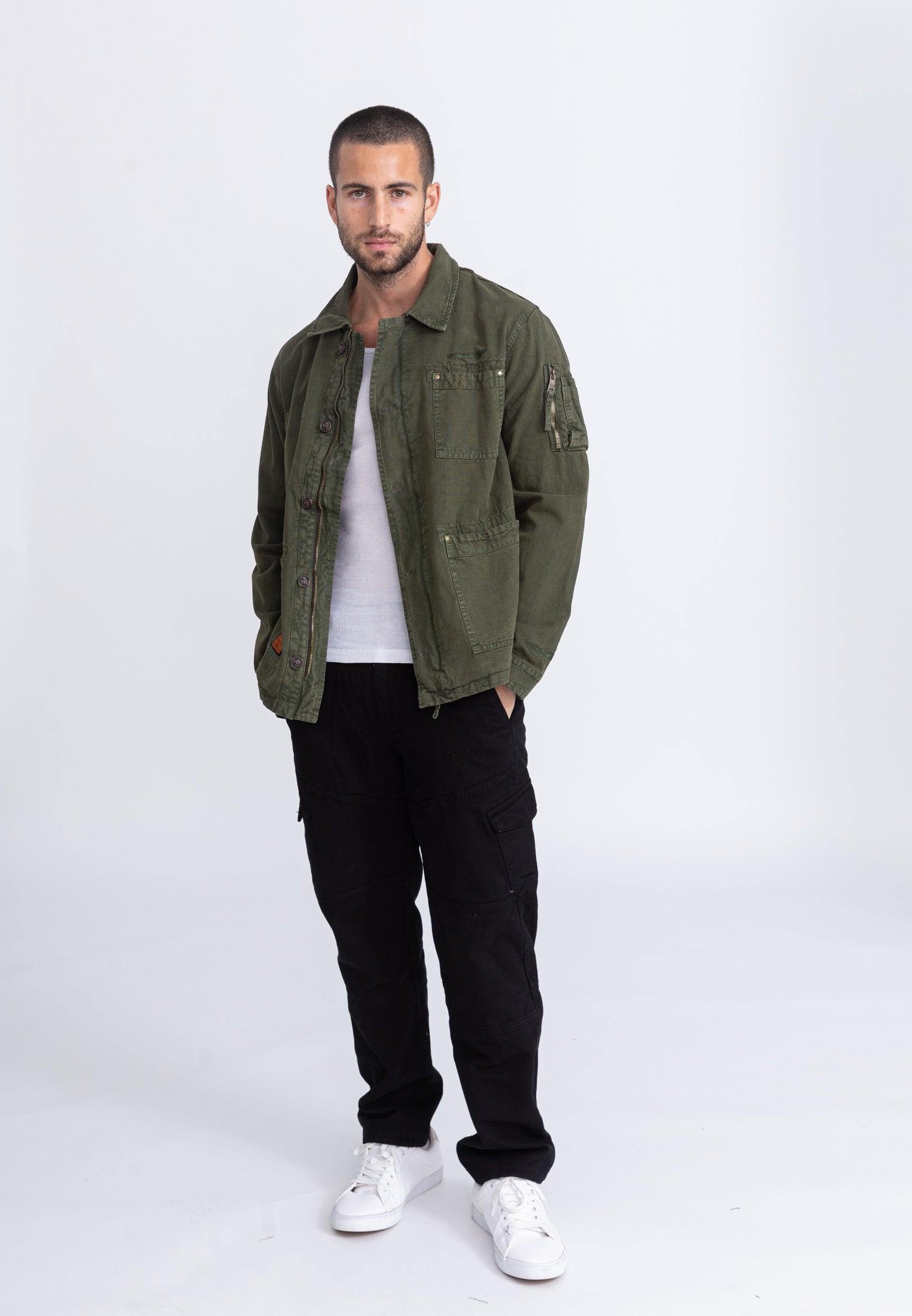 Davis M Jacket in Kaki Jackets Bombers Original
