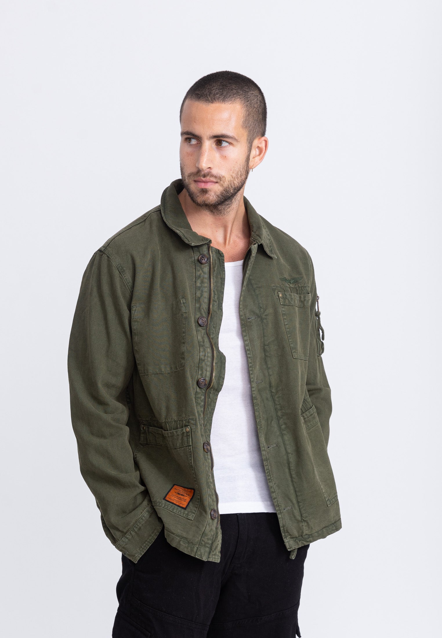 Davis M Jacket in Kaki Jackets Bombers Original