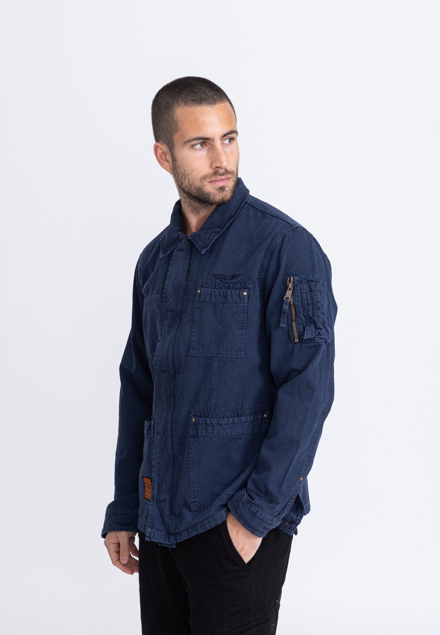 Davis M Jacket in Navy Jackets Bombers Original