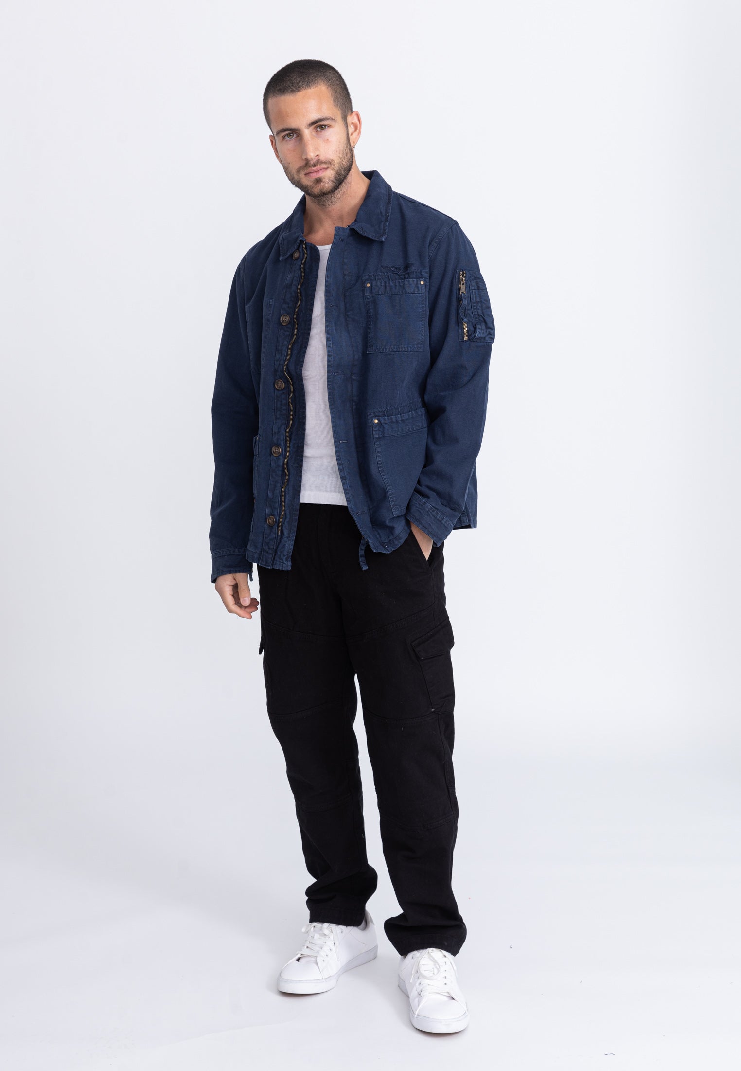 Davis M Jacket in Navy Jackets Bombers Original