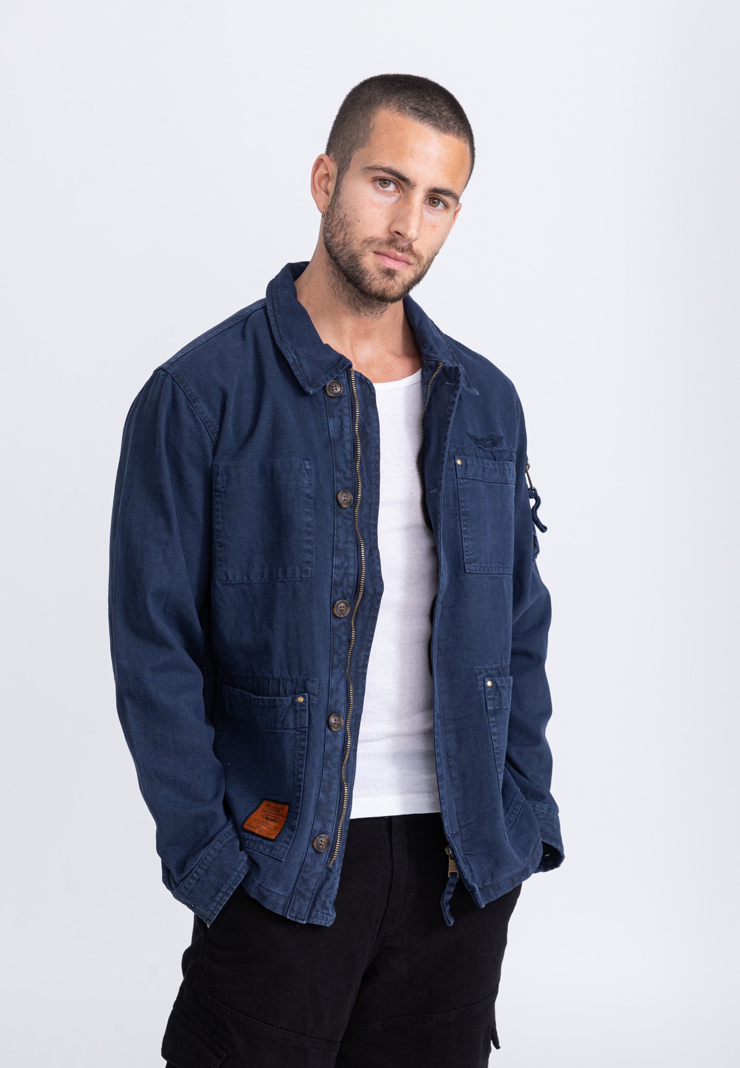 Davis M Jacket in Navy Jackets Bombers Original