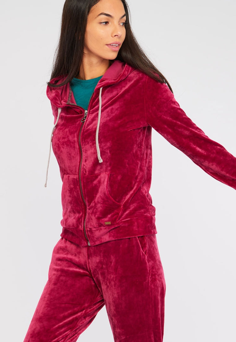 FRESCO-SEALAKE sweat jacket in cassis Sweat jackets Banana Moon