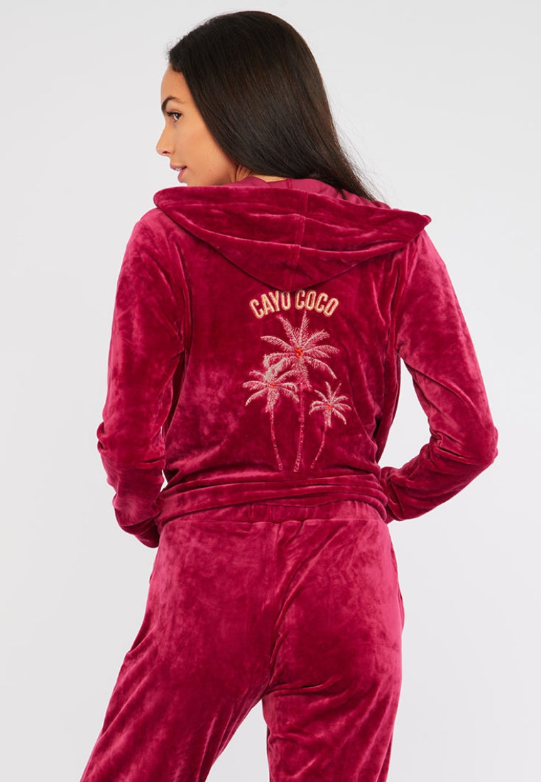 FRESCO-SEALAKE sweat jacket in cassis Sweat jackets Banana Moon