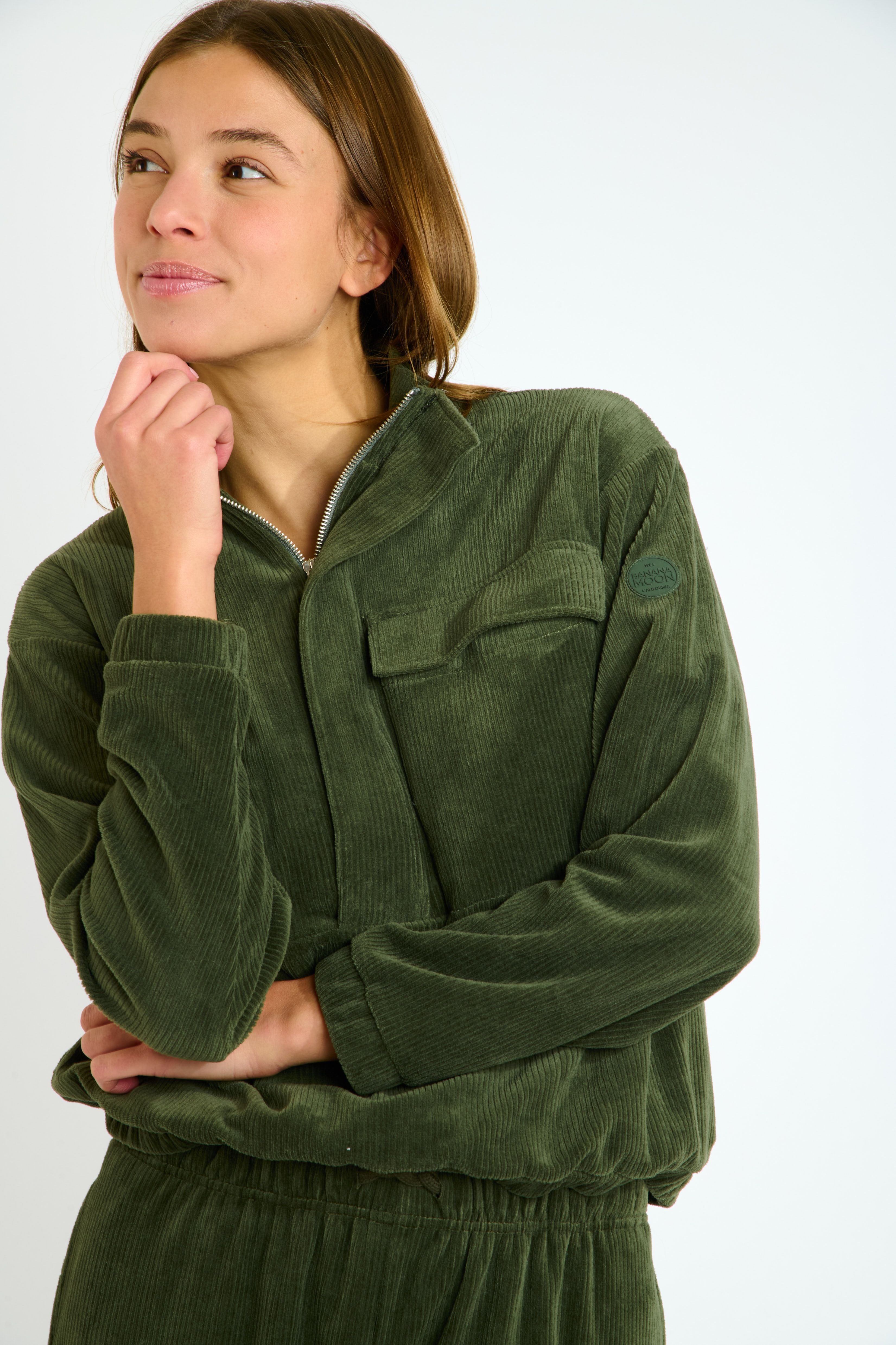 GAVIN-QUANDARY sweatshirt in khaki Sweatshirts Banana Moon