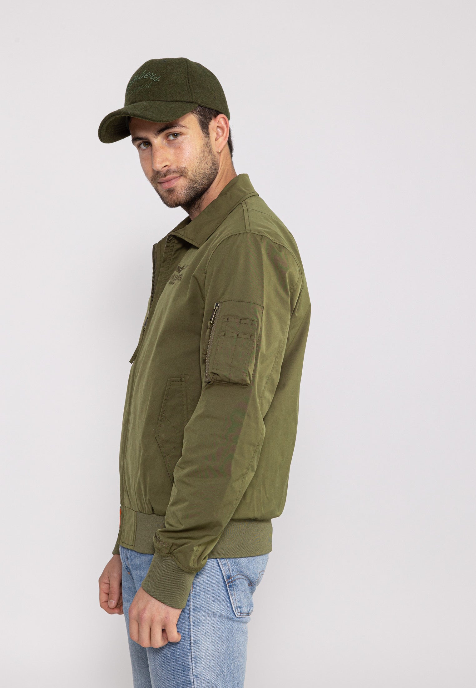Hawk M bomber jacket in kaki Jackets Bombers Original