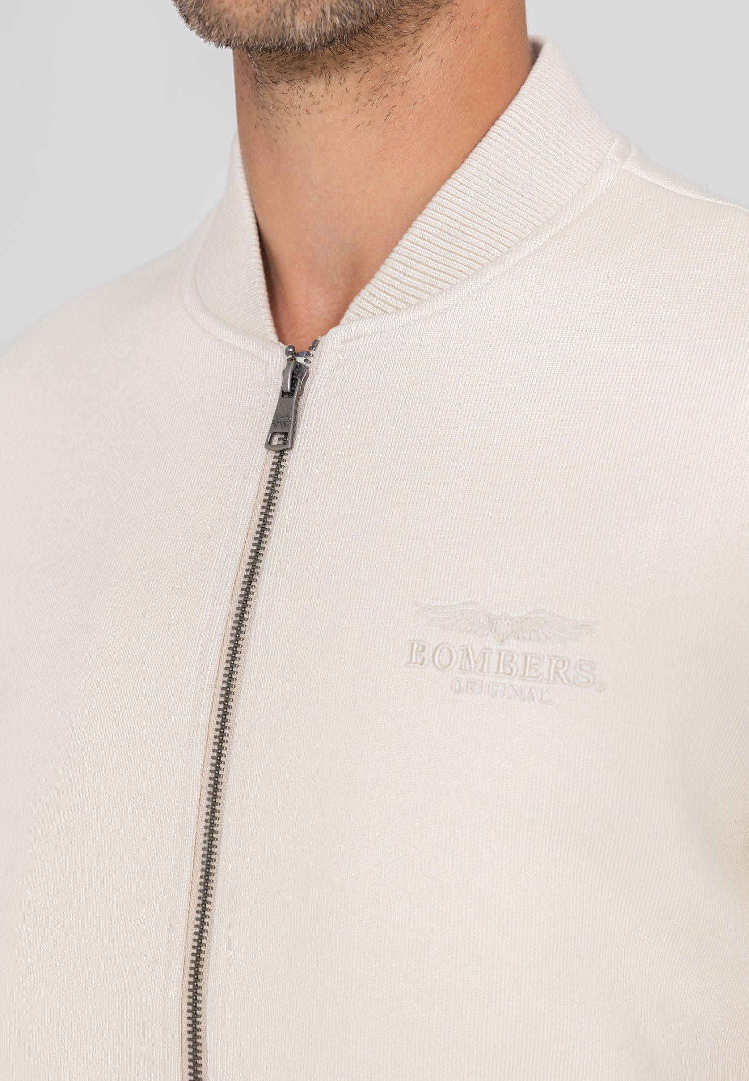 Hays M Bomber jacket in Cream Jackets Bombers Original