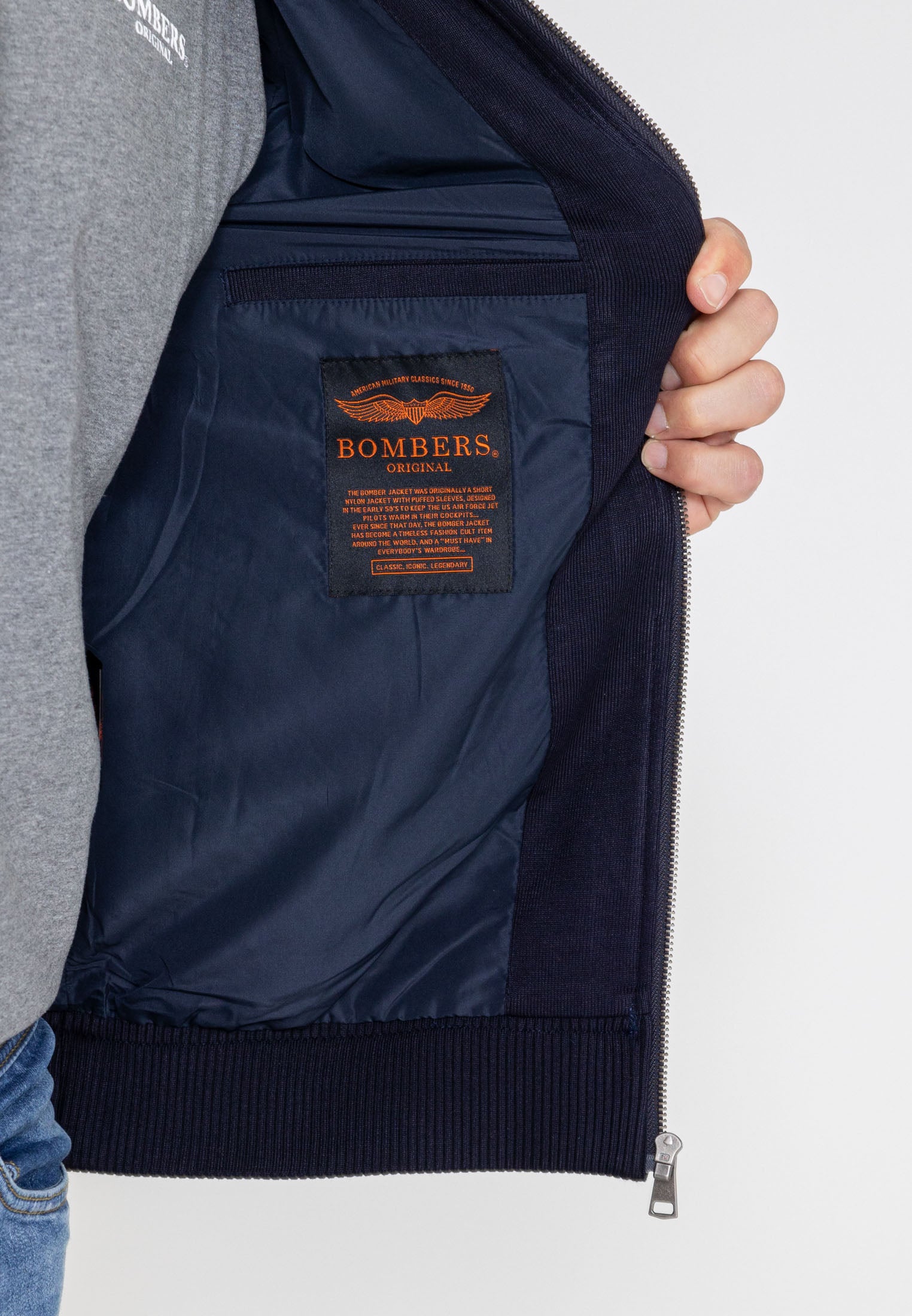 Hays M bomber jacket in Navy Jackets Bombers Original