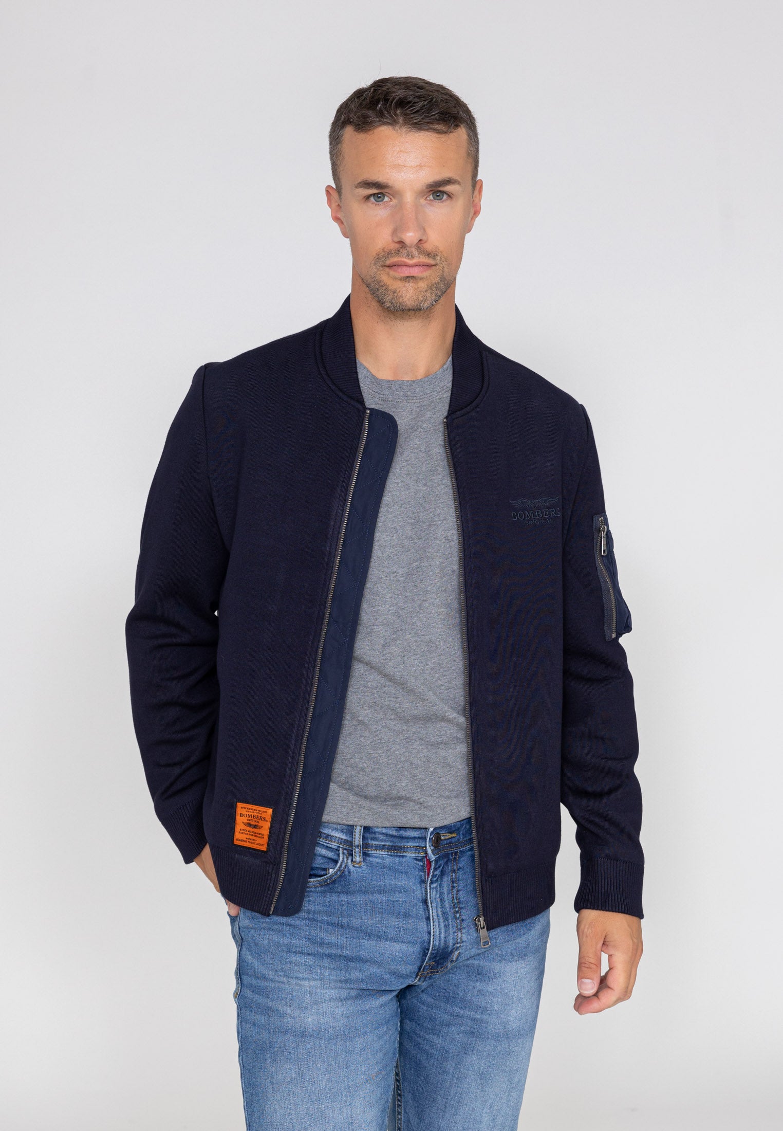 Hays M bomber jacket in Navy Jackets Bombers Original