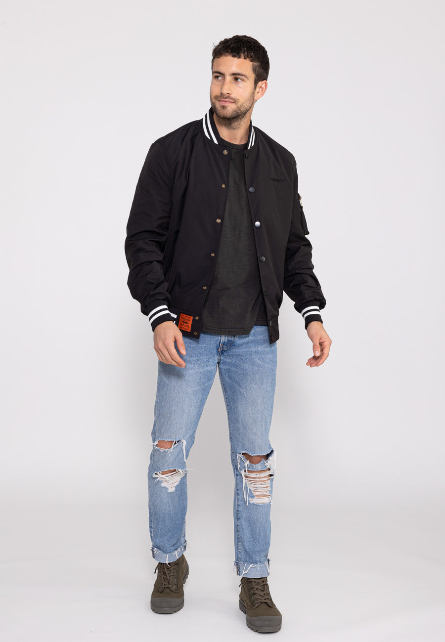 Hiller M Bomber Jacket in Black Jackets Bombers Original
