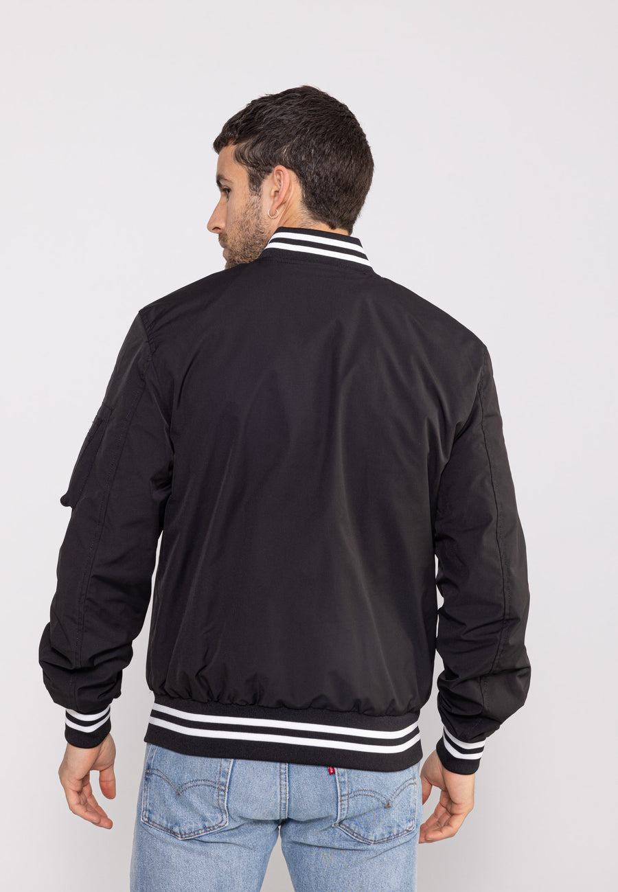 Hiller M Bomber Jacket in Black Jackets Bombers Original
