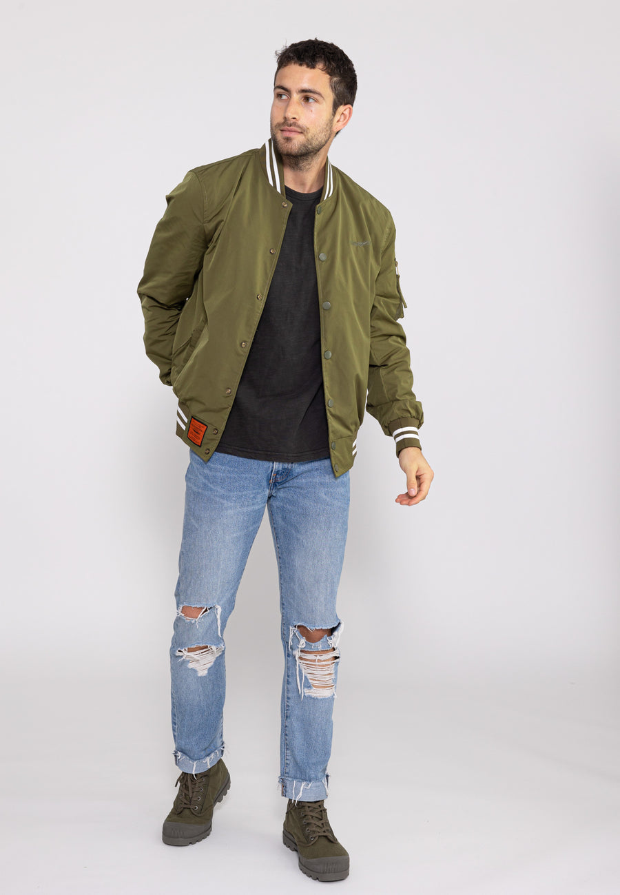 Hiller M bomber jacket in khaki Jackets Bombers Original