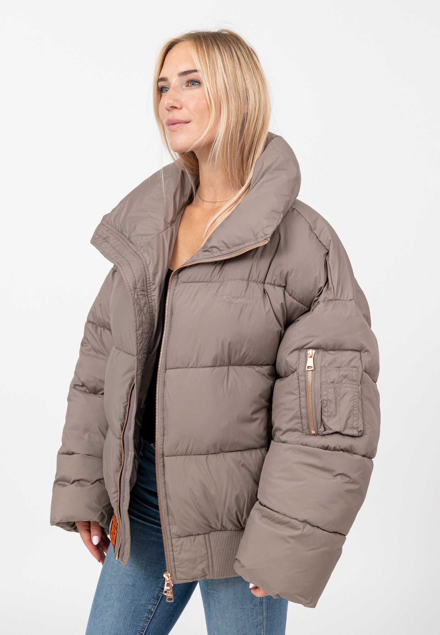 Hill-W in Taupe Jackets Bombers Original