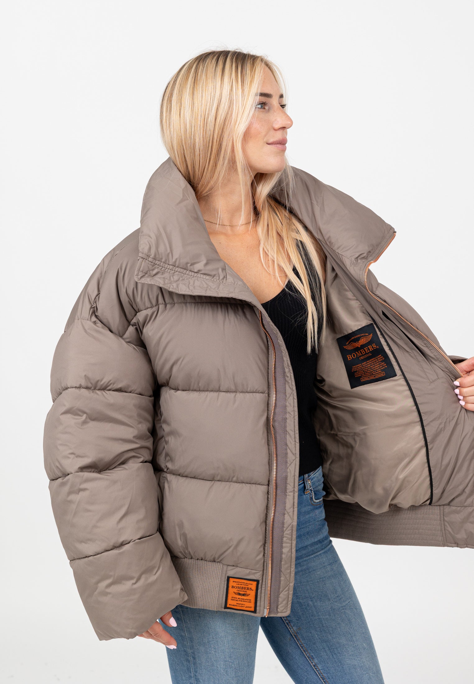 Hill-W in Taupe Jackets Bombers Original