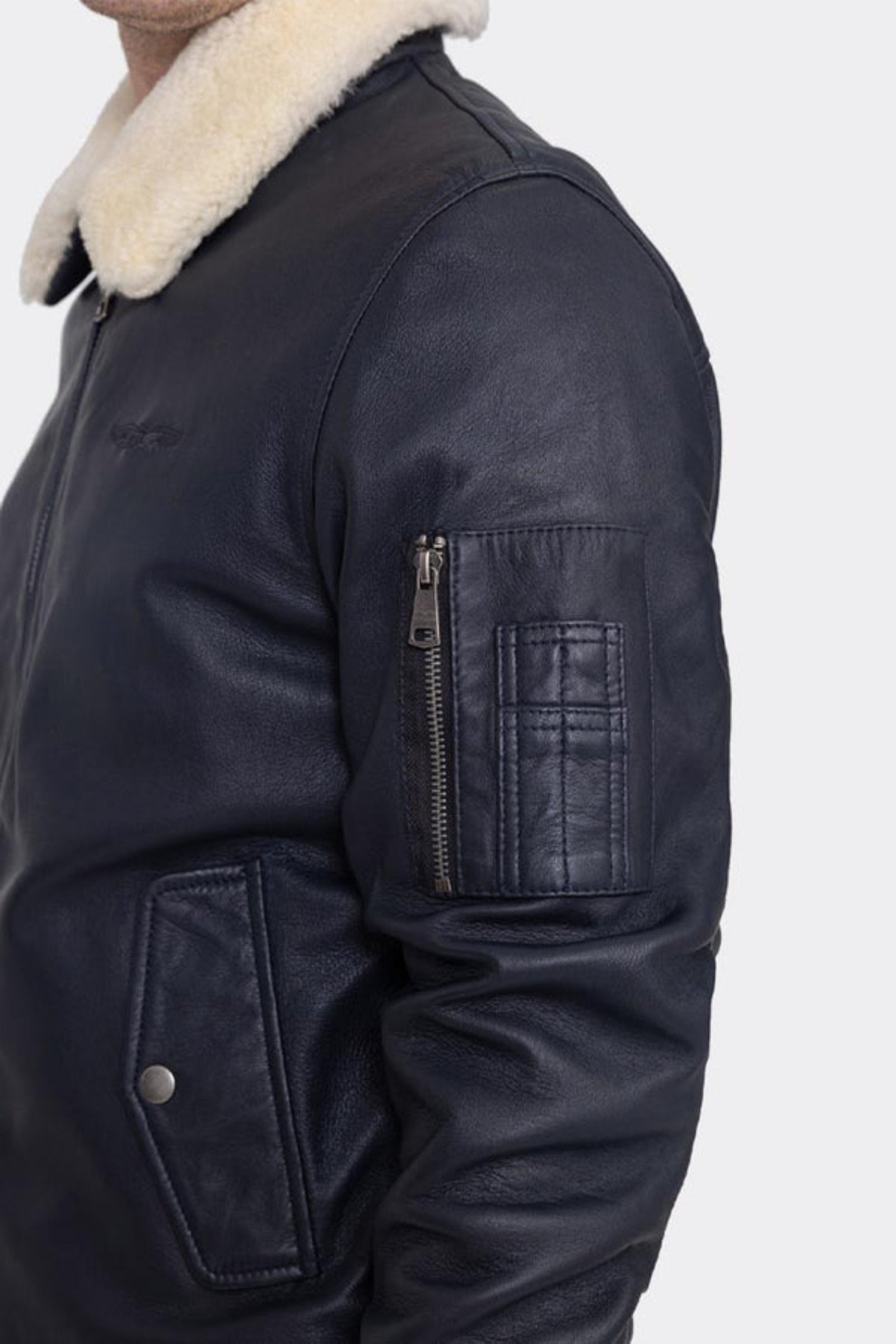 Iceman M leather jacket in Black Jackets Bombers Original