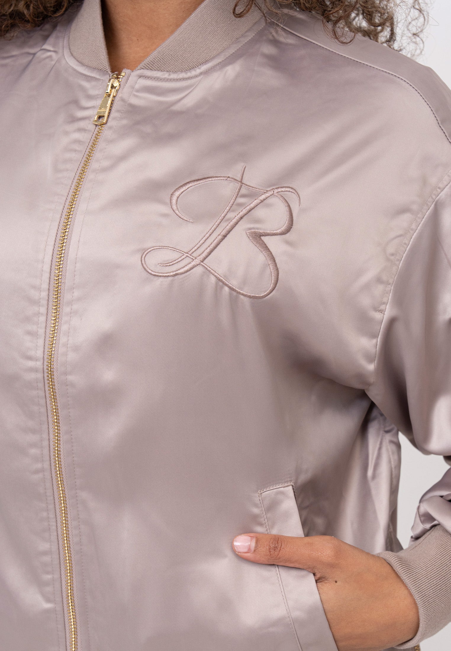 Kansas W bomber jacket in taupe Jackets Bombers Original