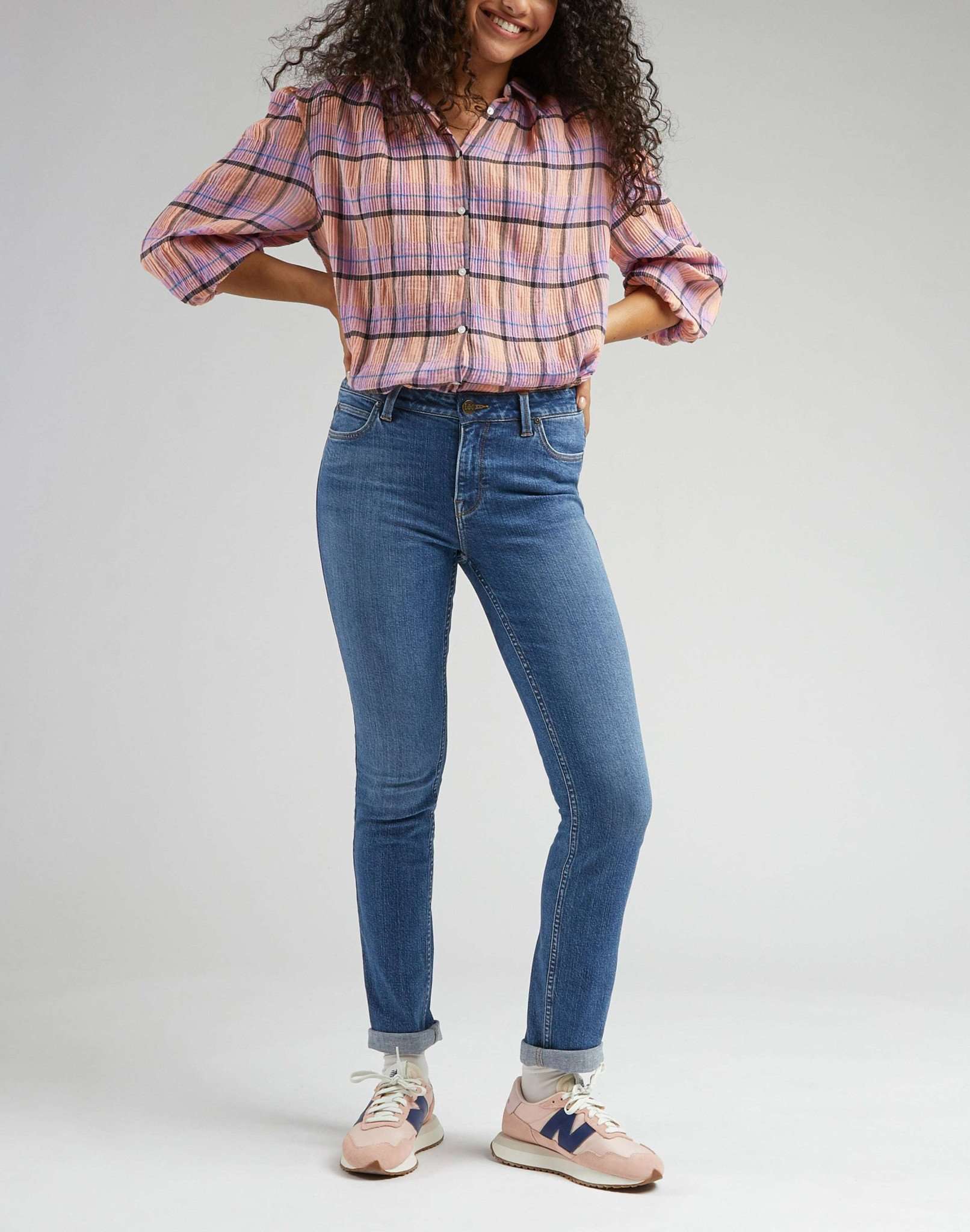 Elly in Feels Like Indigo Jeans Lee