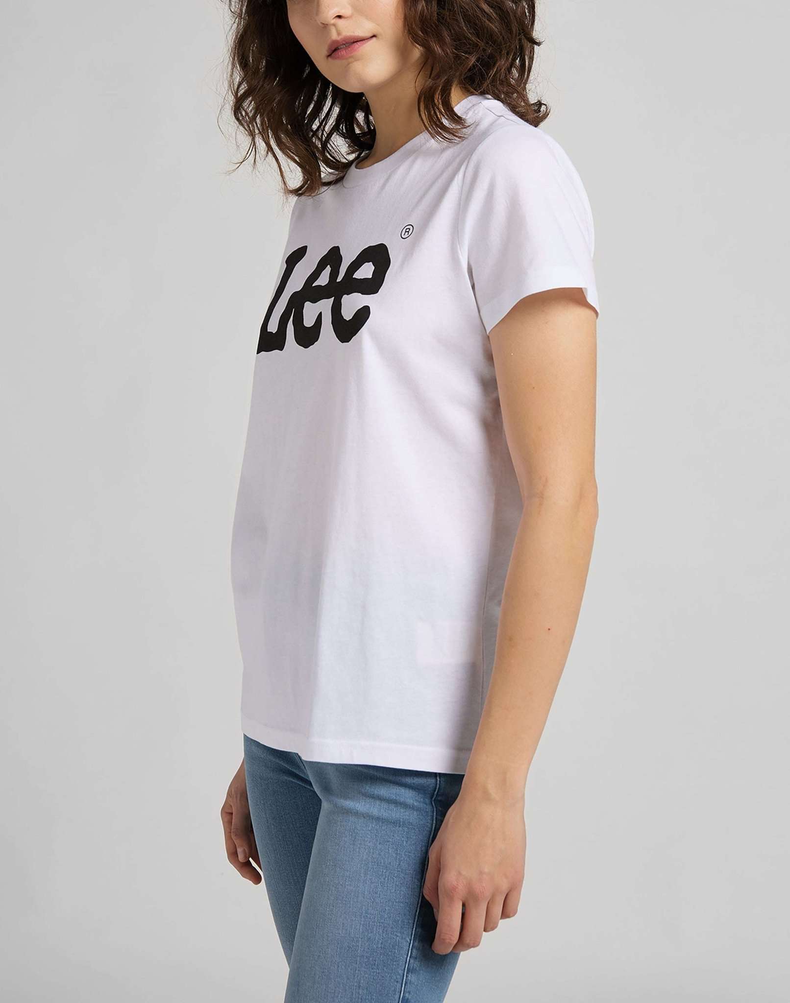 Logo Tee in White T-Shirts Lee