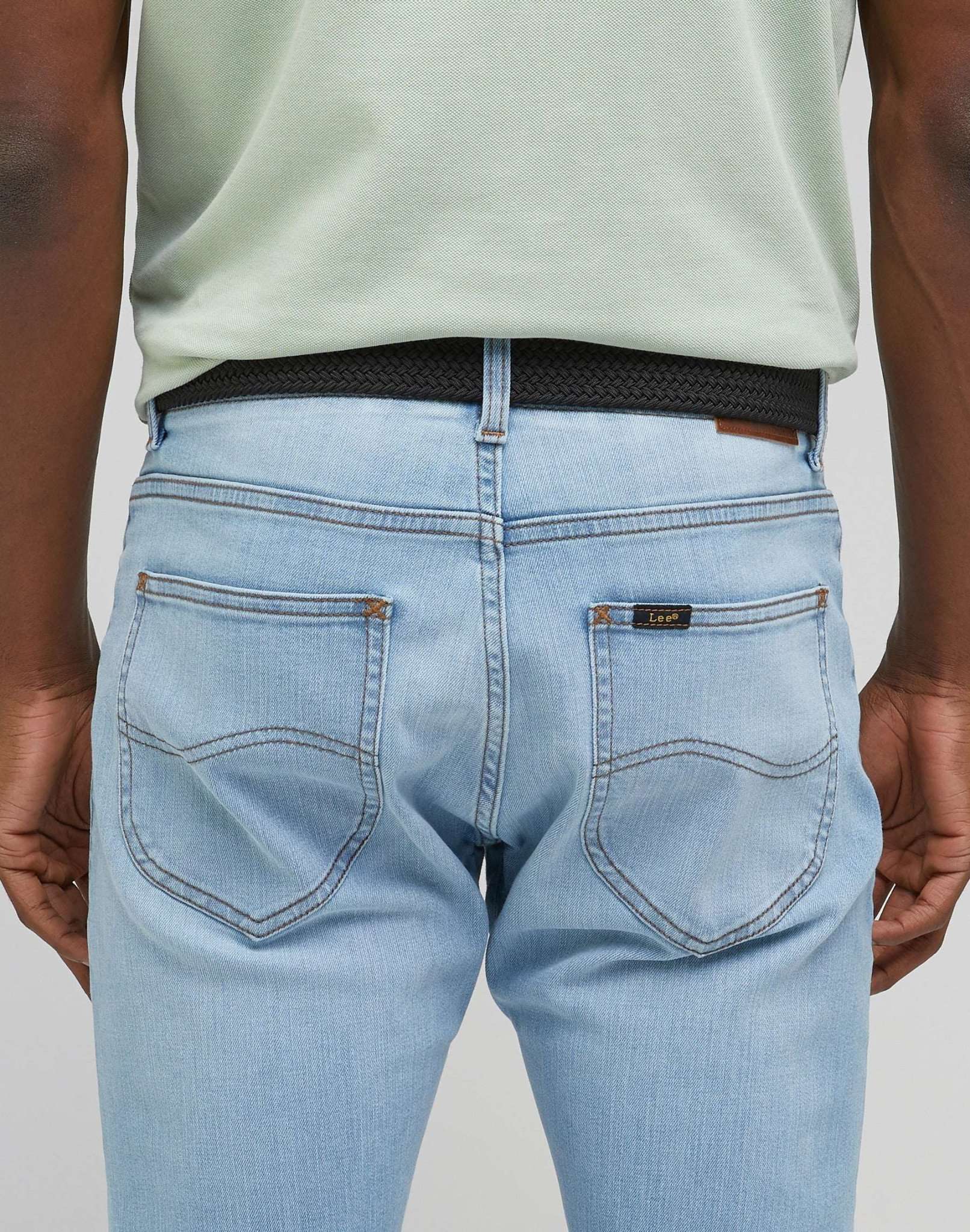 Elastic Webbing Belt in Black Belt Lee