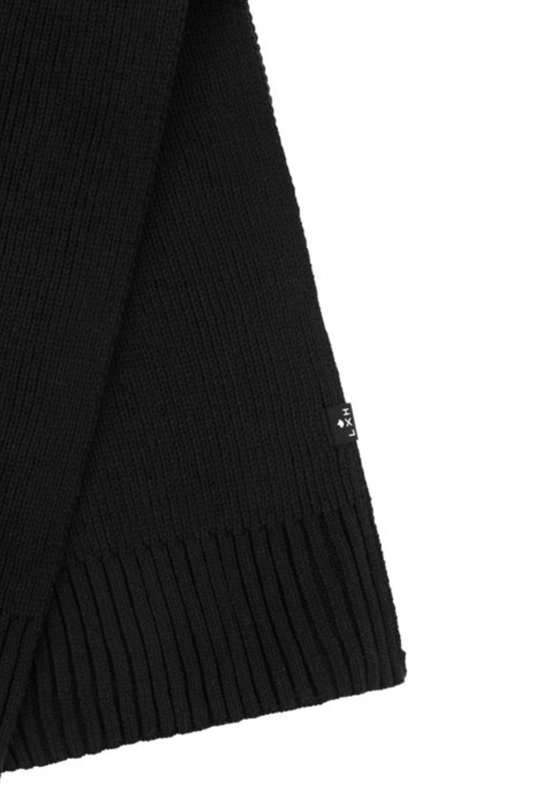 Écharpe Maille Épaisse in Noir Scarves LXH