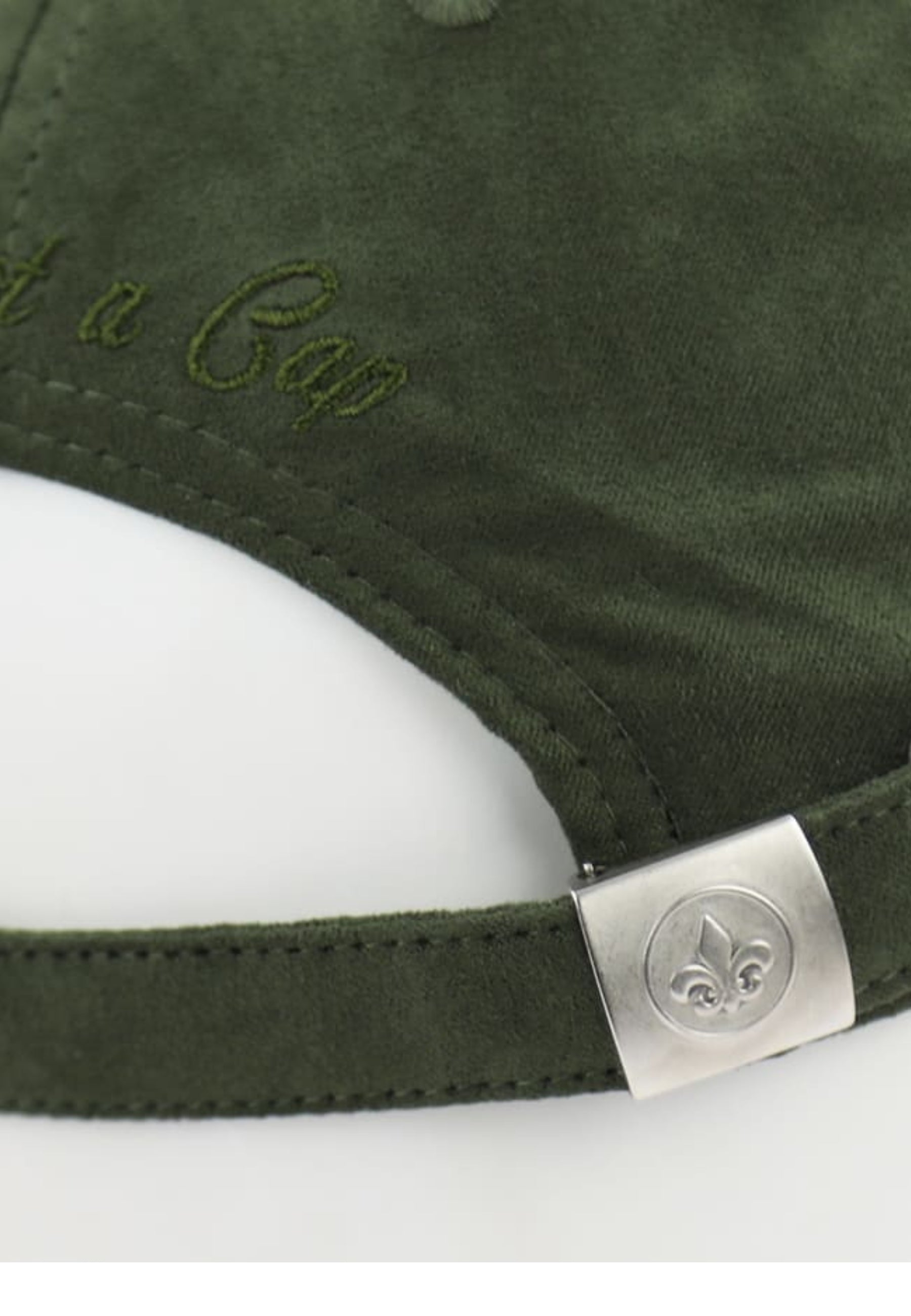 Casquette Suédine in Full Kaki Caps LXH